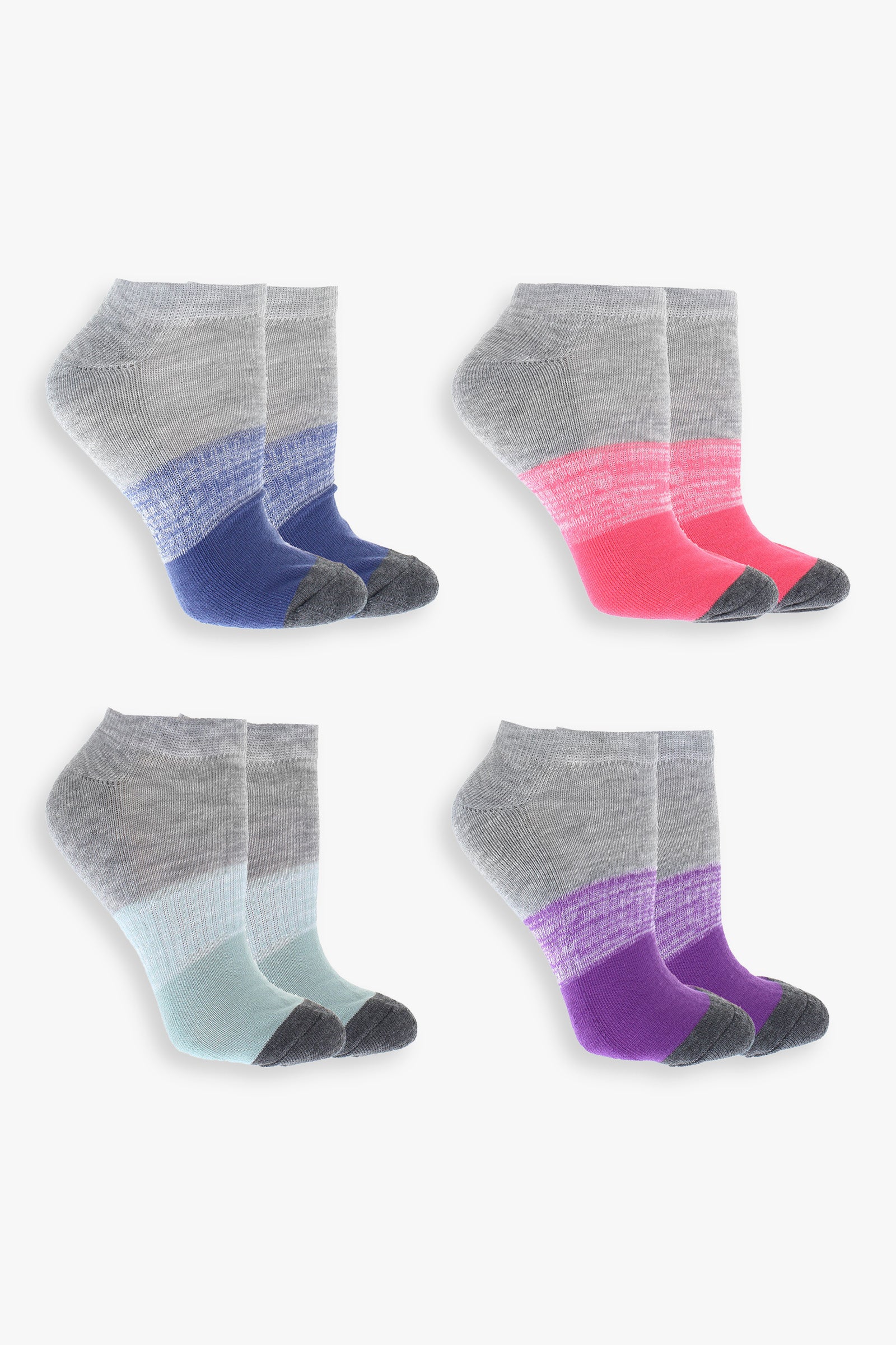 Ladies 4-Pack Athletic No Show Socks