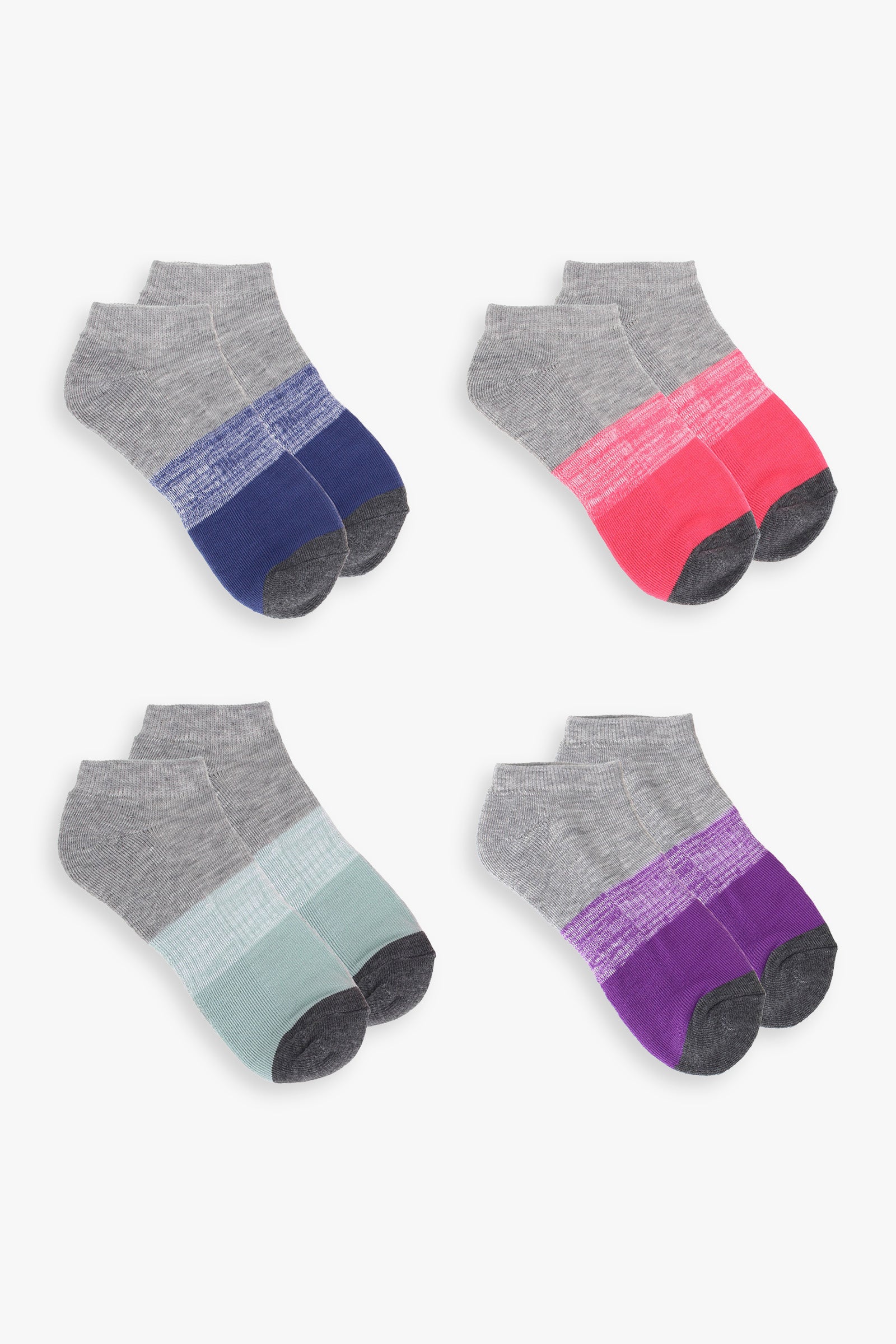 Ladies 4-Pack Athletic No Show Socks