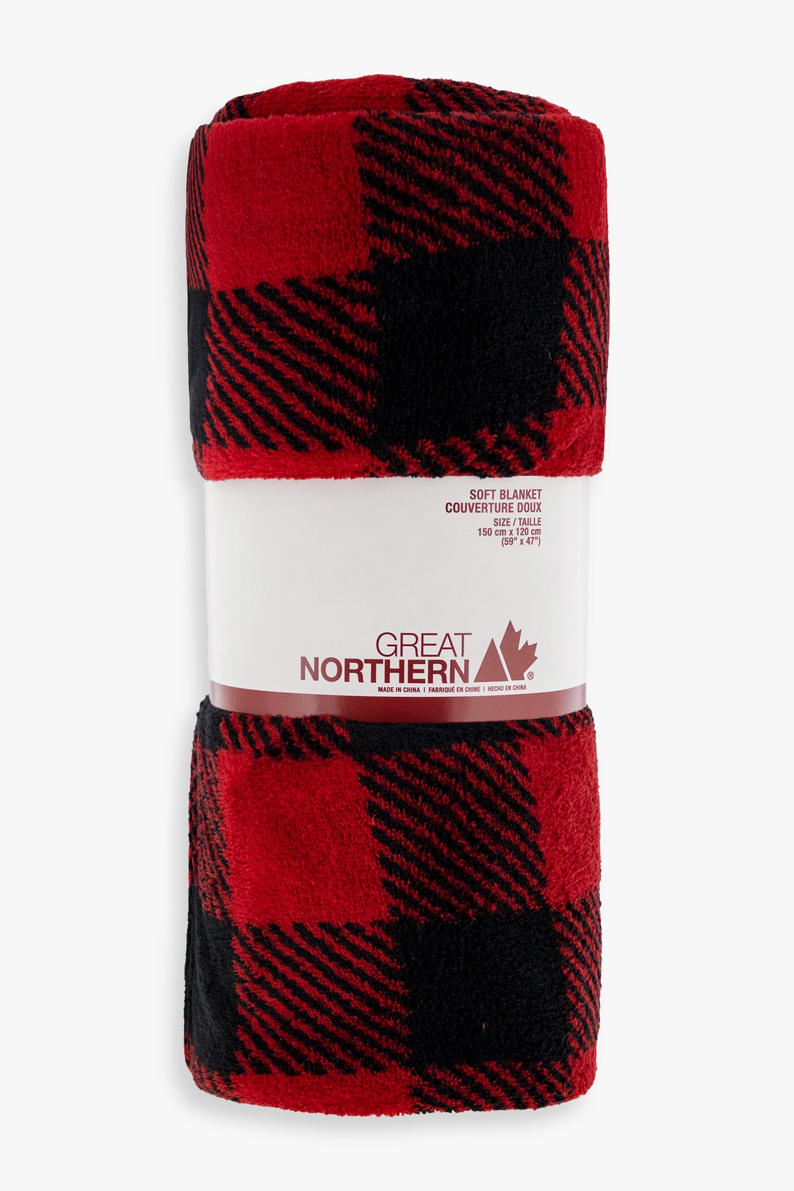 Great Northern Buffalo Plaid Fleece Throw (120X150cm)