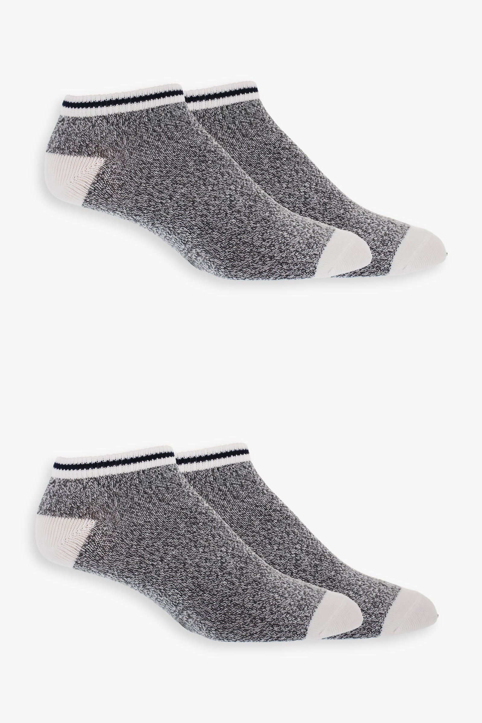 Great Northern Men's 2-Pack Half Terry No Show Socks