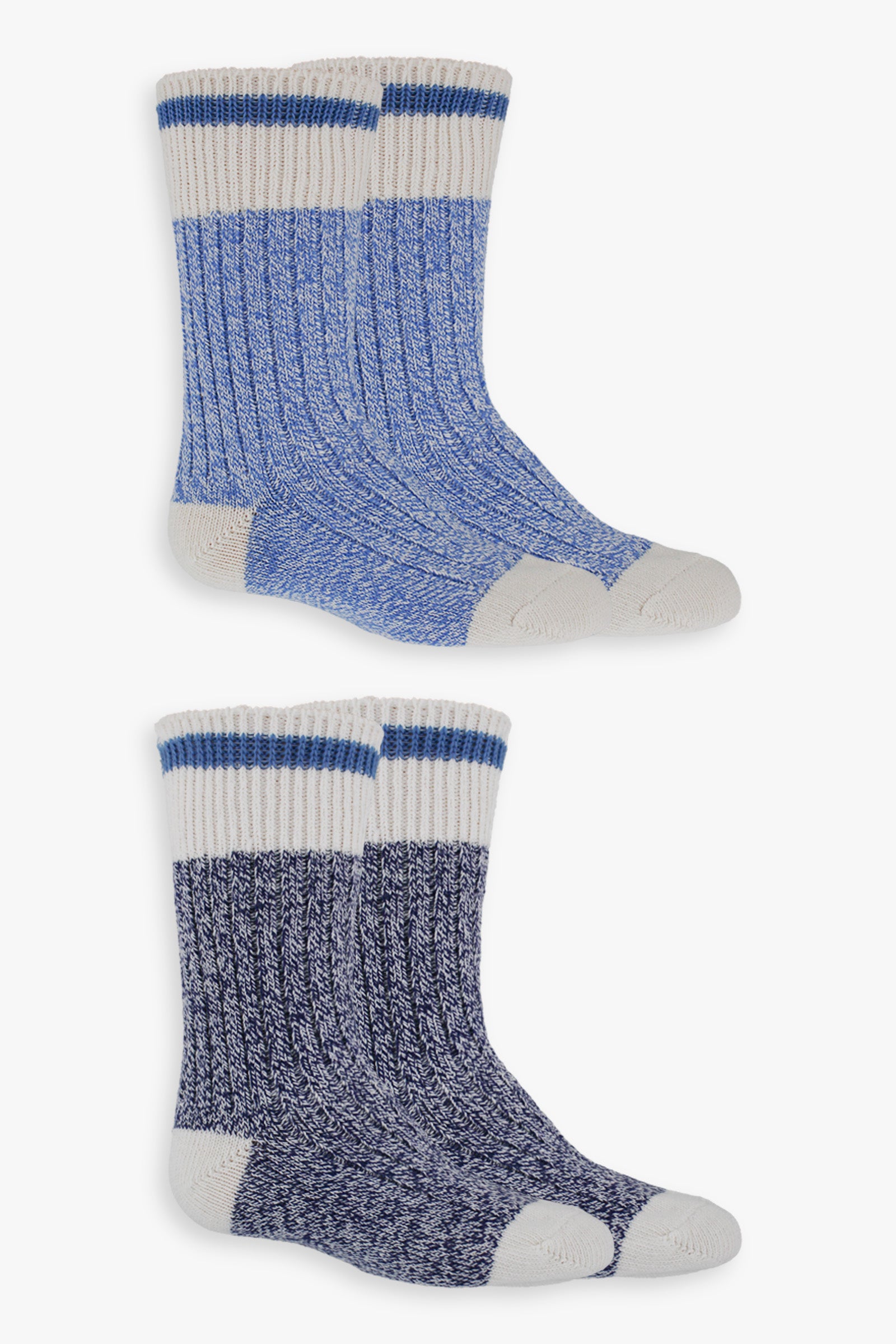 Great Northern Ribbed 2-Pack Kids Boys Boot Socks