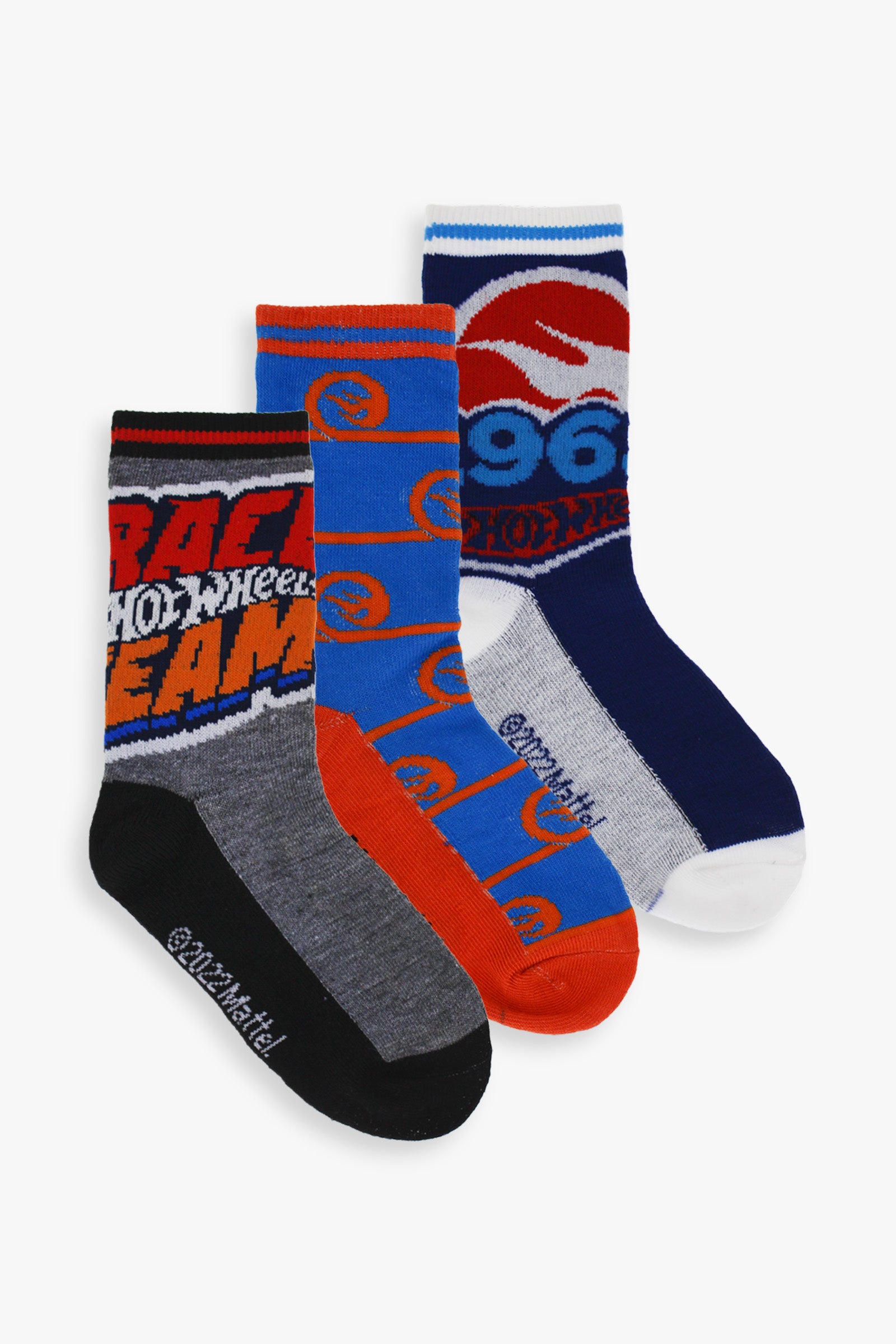 Gertex Hot Wheels Youth Boys 3-Pack Crew Socks