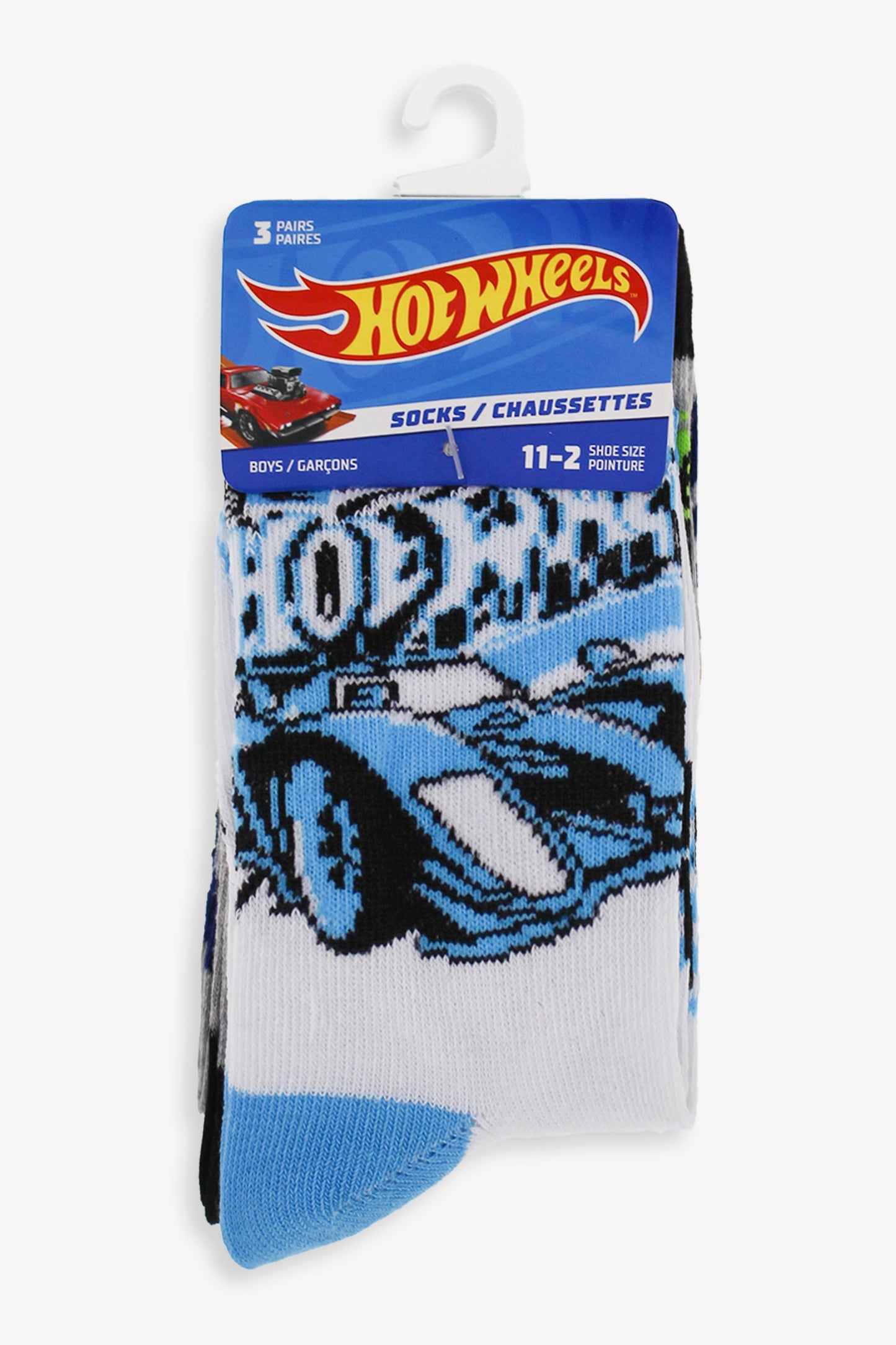 Gertex Hot Wheels Youth Boys 3-Pack Crew Socks