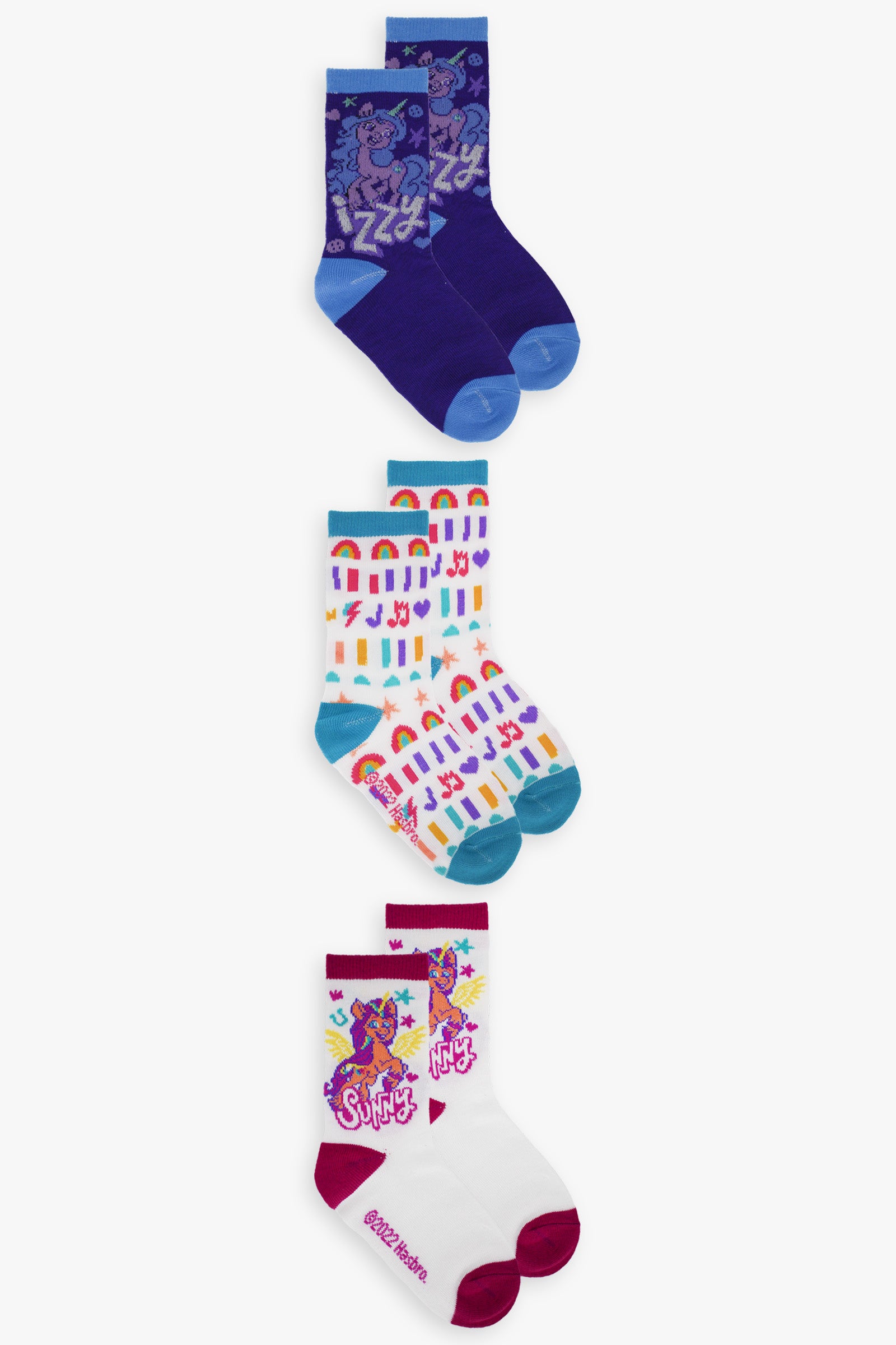 Gertex My Little Pony Youth Girls 3-Pack Crew Socks