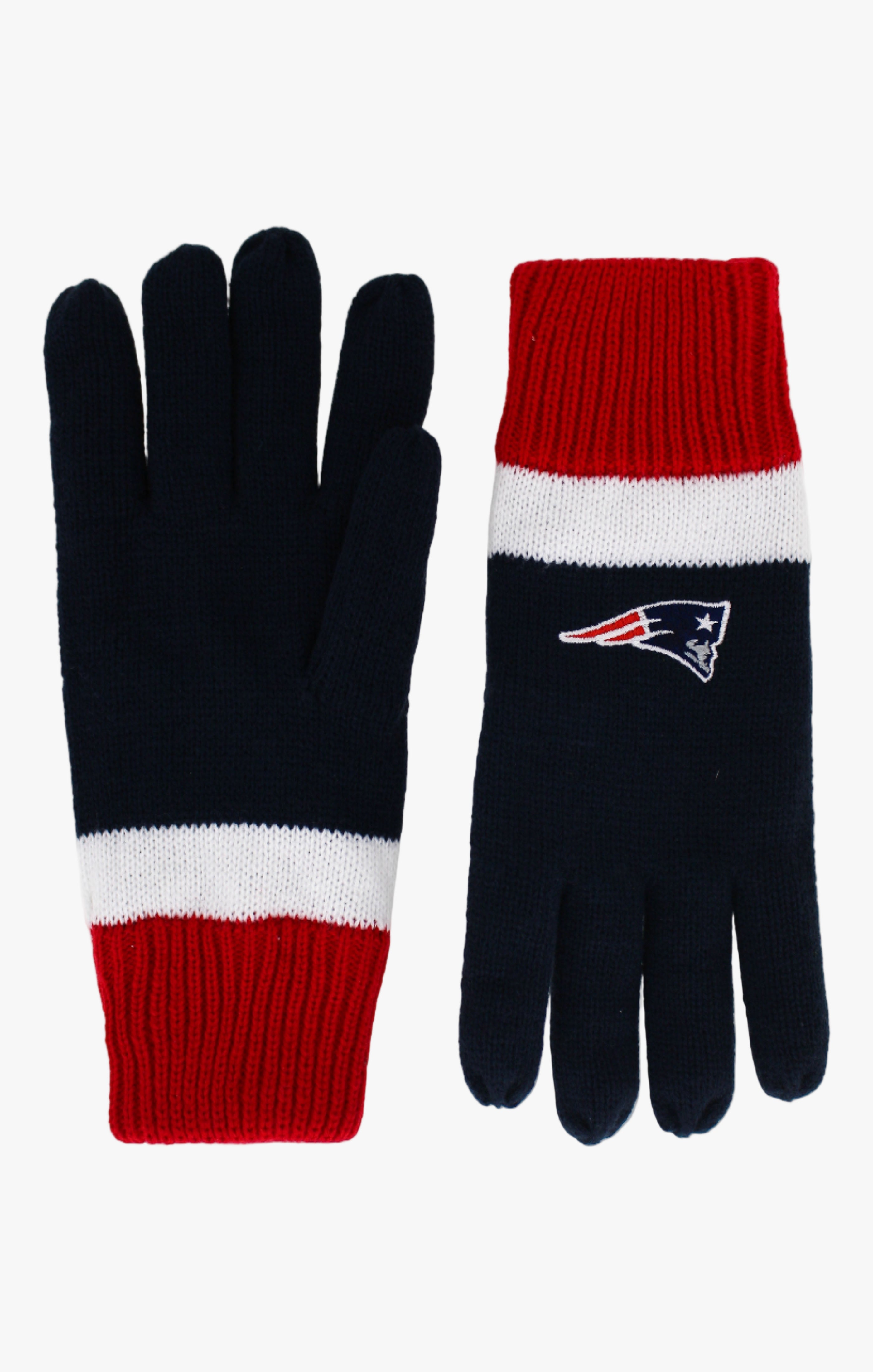 NFL New England Patriots Men's Lined Winter Cold Weather Gloves