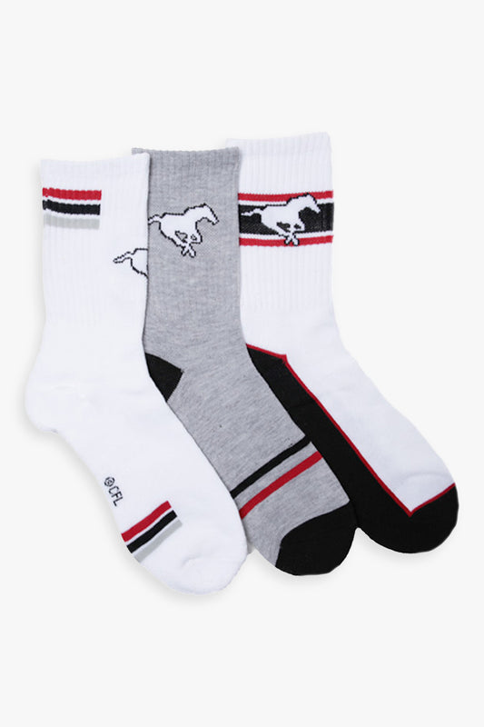 Gertex CFL Youth Boys 3-Pack Sport Crew Socks