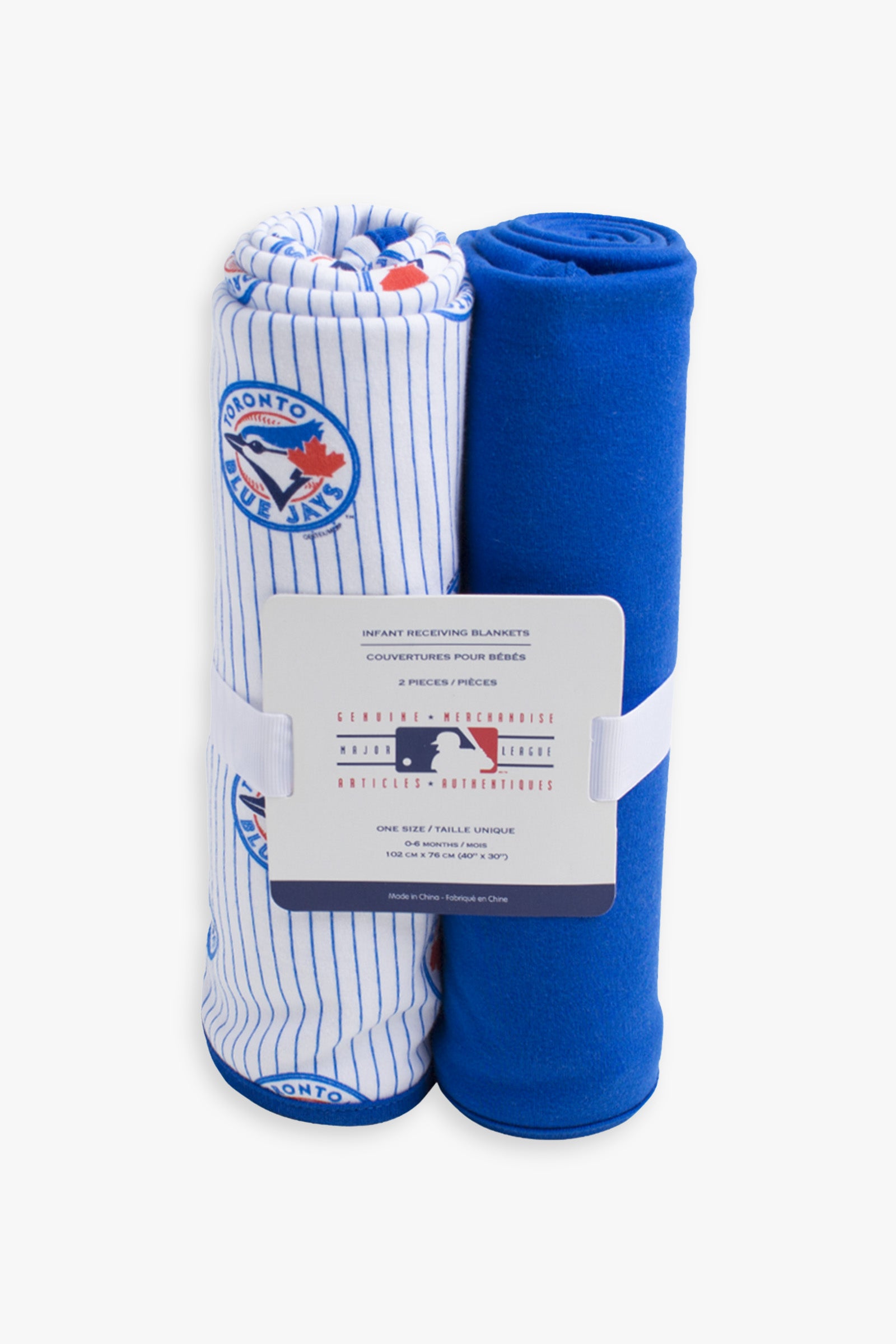 Gertex MLB Toronto Blue Jays 2-Pack Baby Receiving Blankets