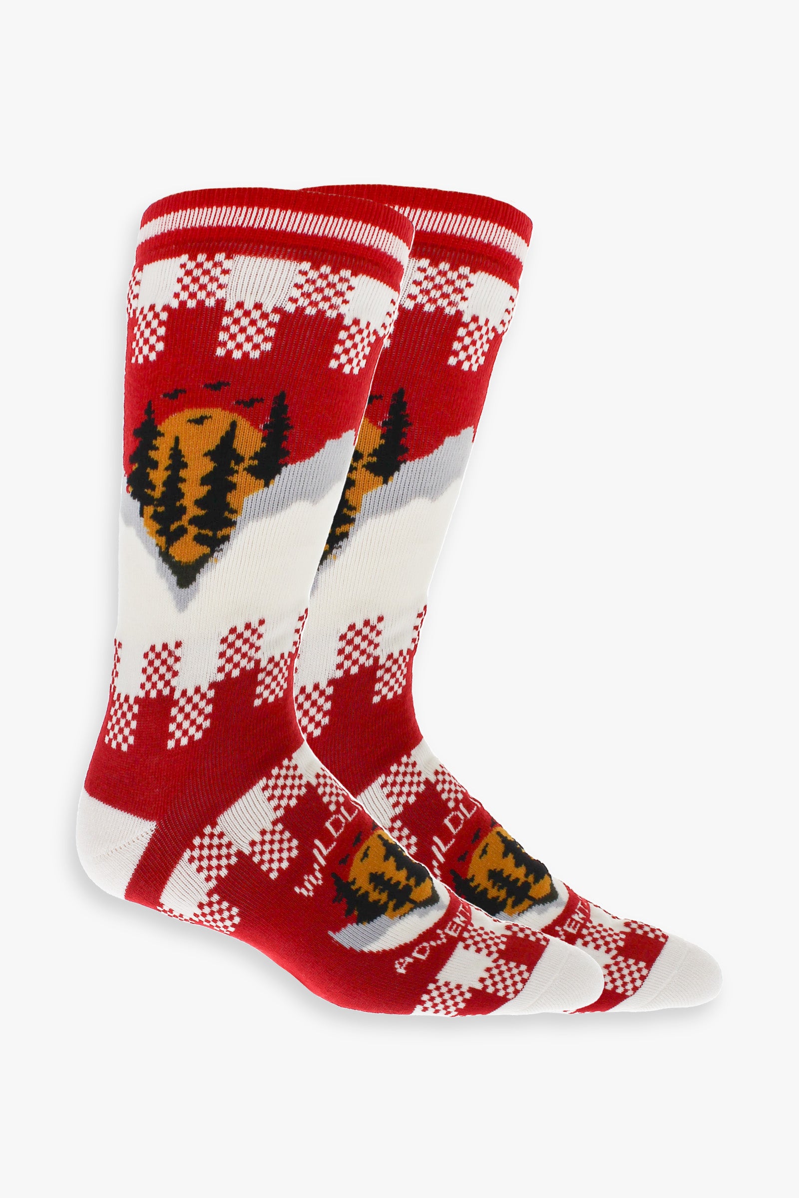 Great Northern Adventures in Canada Men's Full Terry Crew Socks