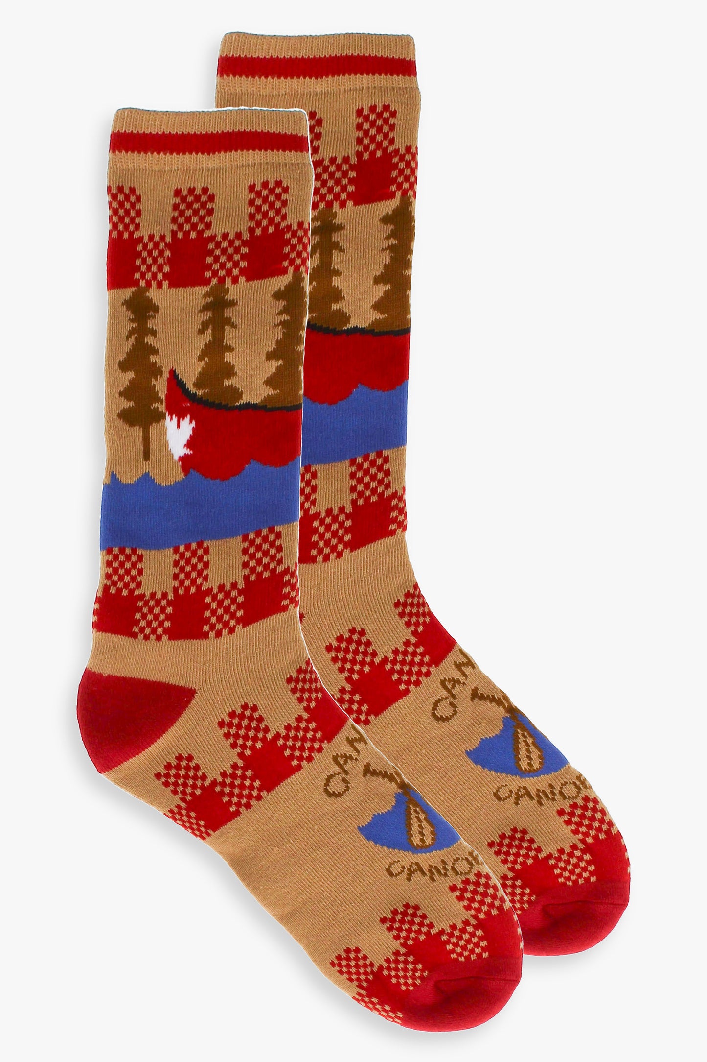 Great Northern Adventures in Canada Men's Full Terry Crew Socks