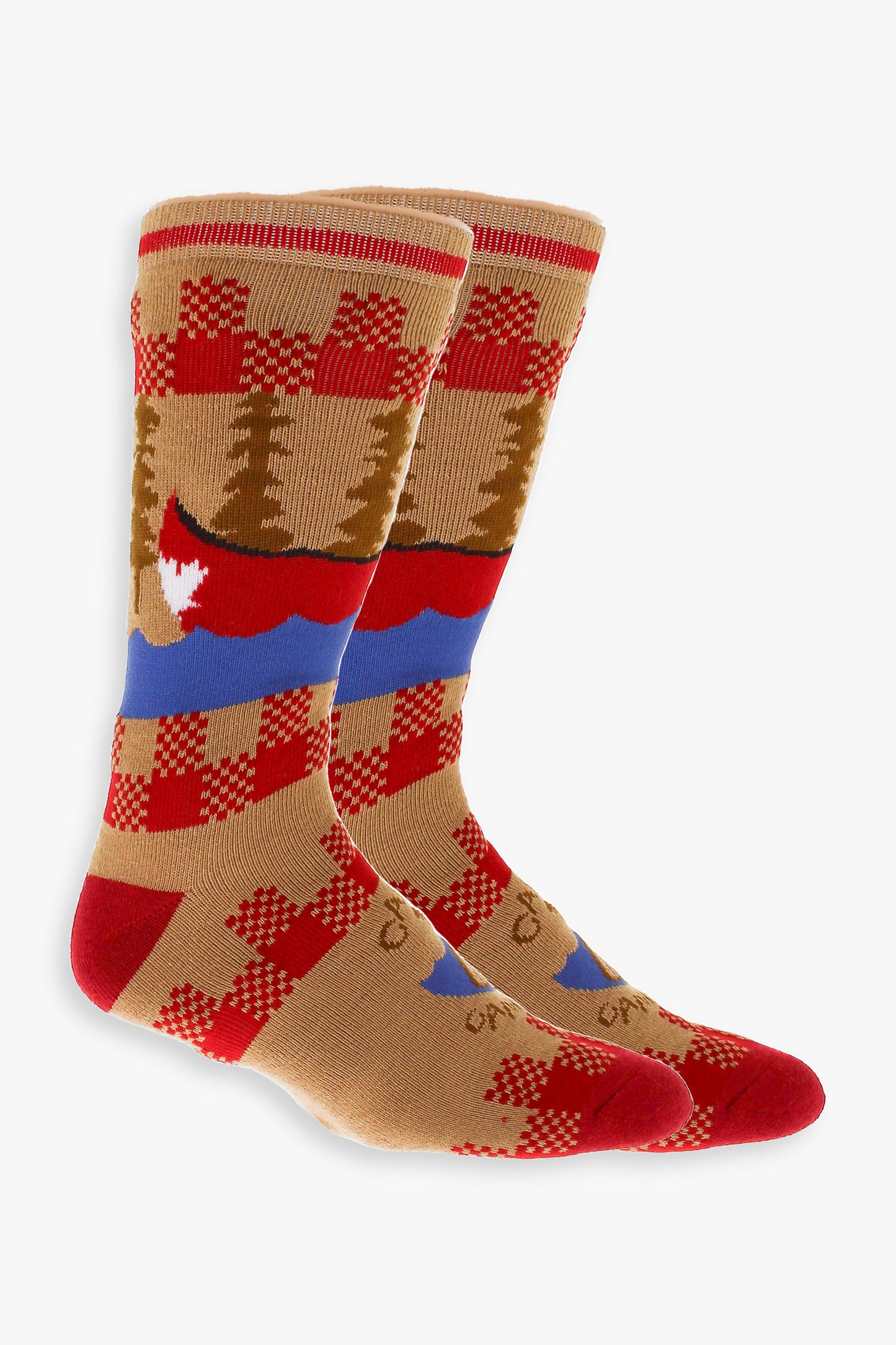 Great Northern Adventures in Canada Men's Full Terry Crew Socks