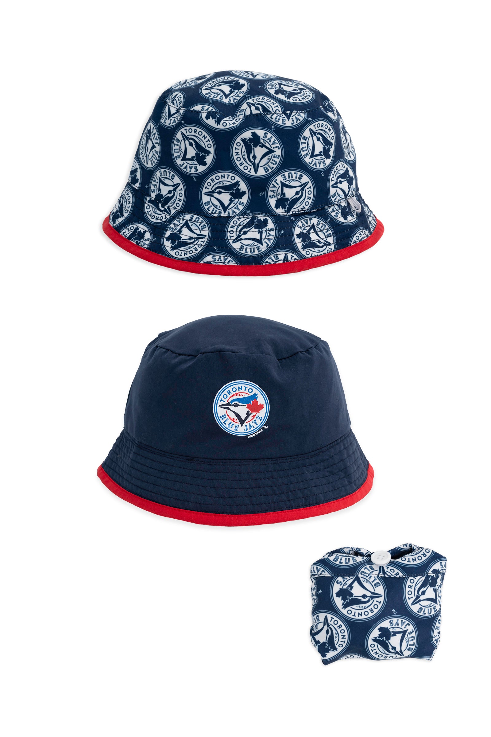 Gertex MLB Toronto Blue Jays Kids Reversible/Packable Bucket Hat