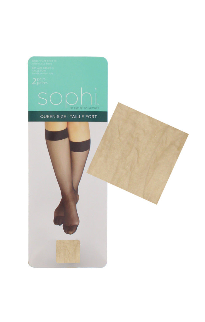 Sophi Pantyhose - 12-Pack Knee High | Queen Size