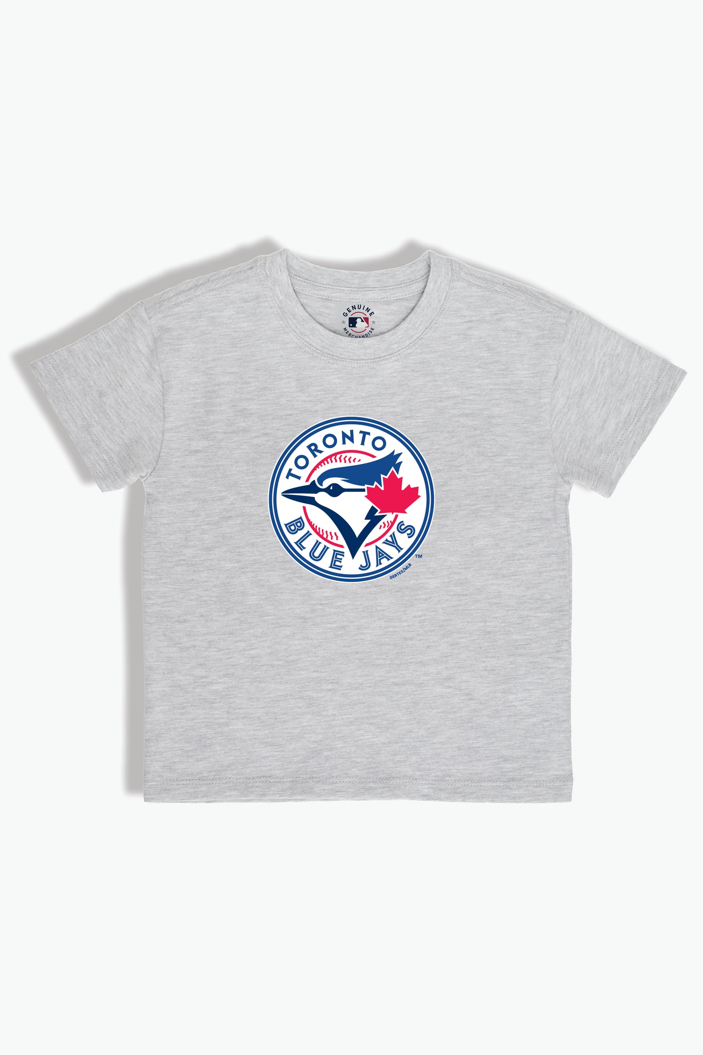 Heather Grey MLB Toronto Blue Jays Baby/Toddler T-Shirt, Soft Combed Cotton, 6M-4T