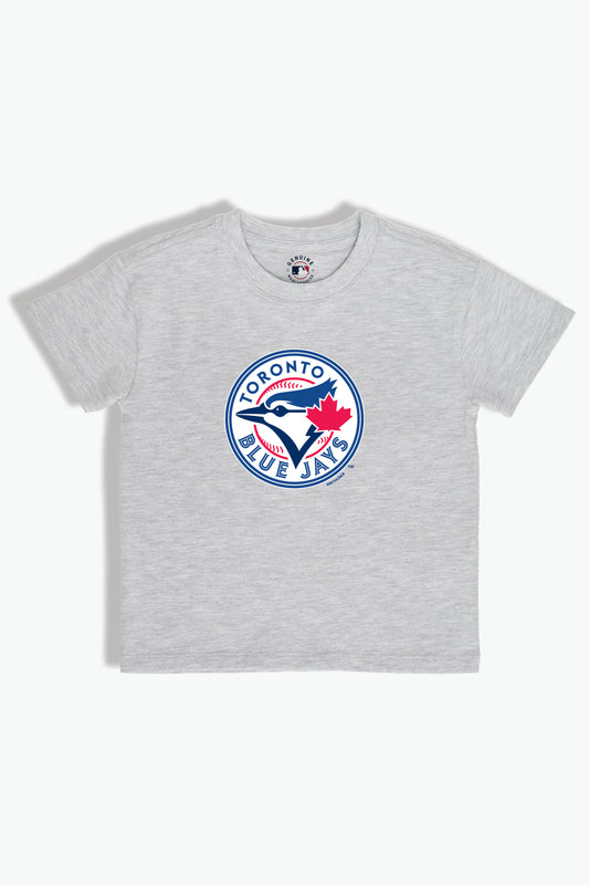Heather Grey MLB Toronto Blue Jays Baby/Toddler T-Shirt, Soft Combed Cotton, 6M-4T