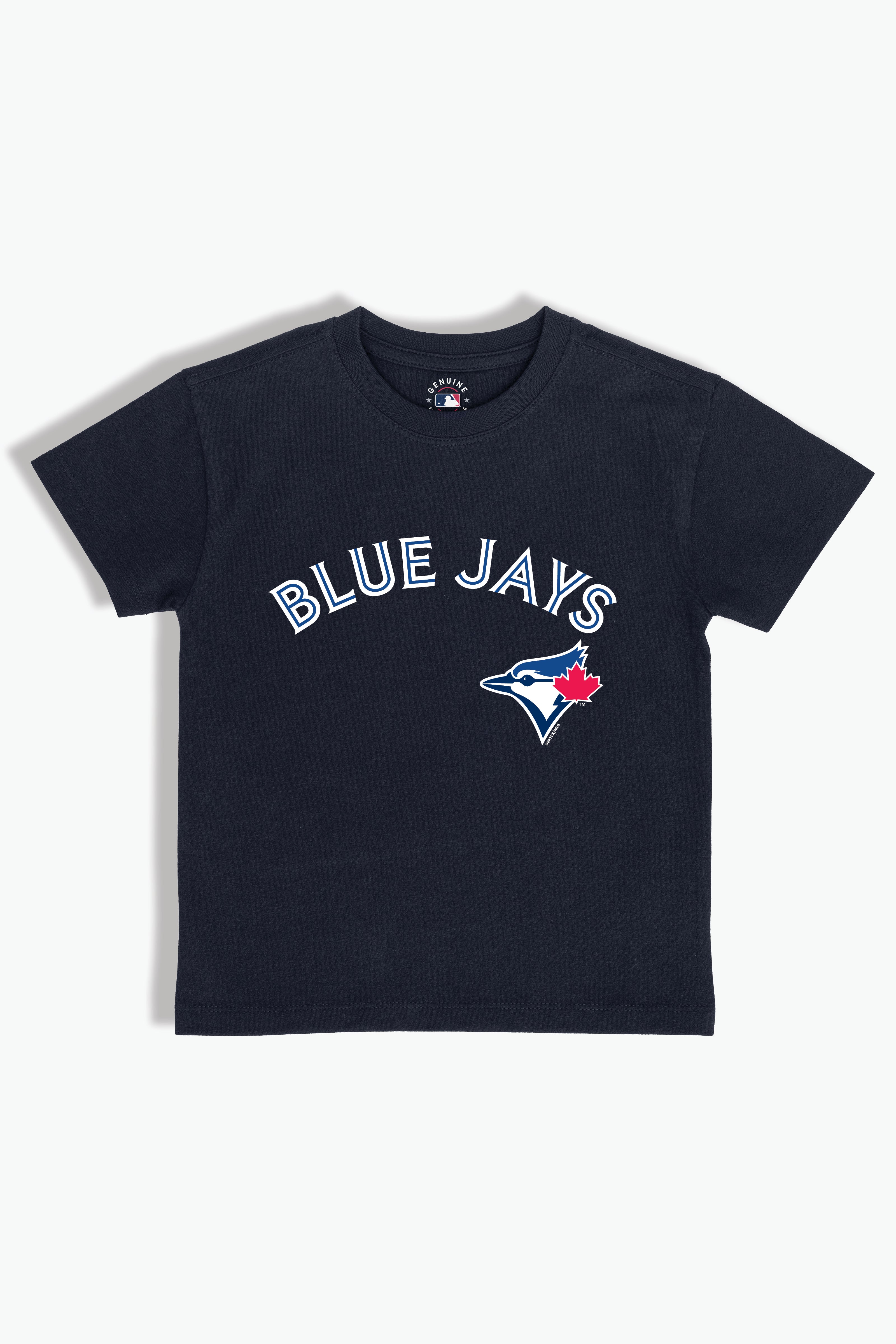 Toronto Blue Jays Kids T-Shirt MLB Youth Navy Tee, Soft Combed Cotton, Boys & Girls S-XL