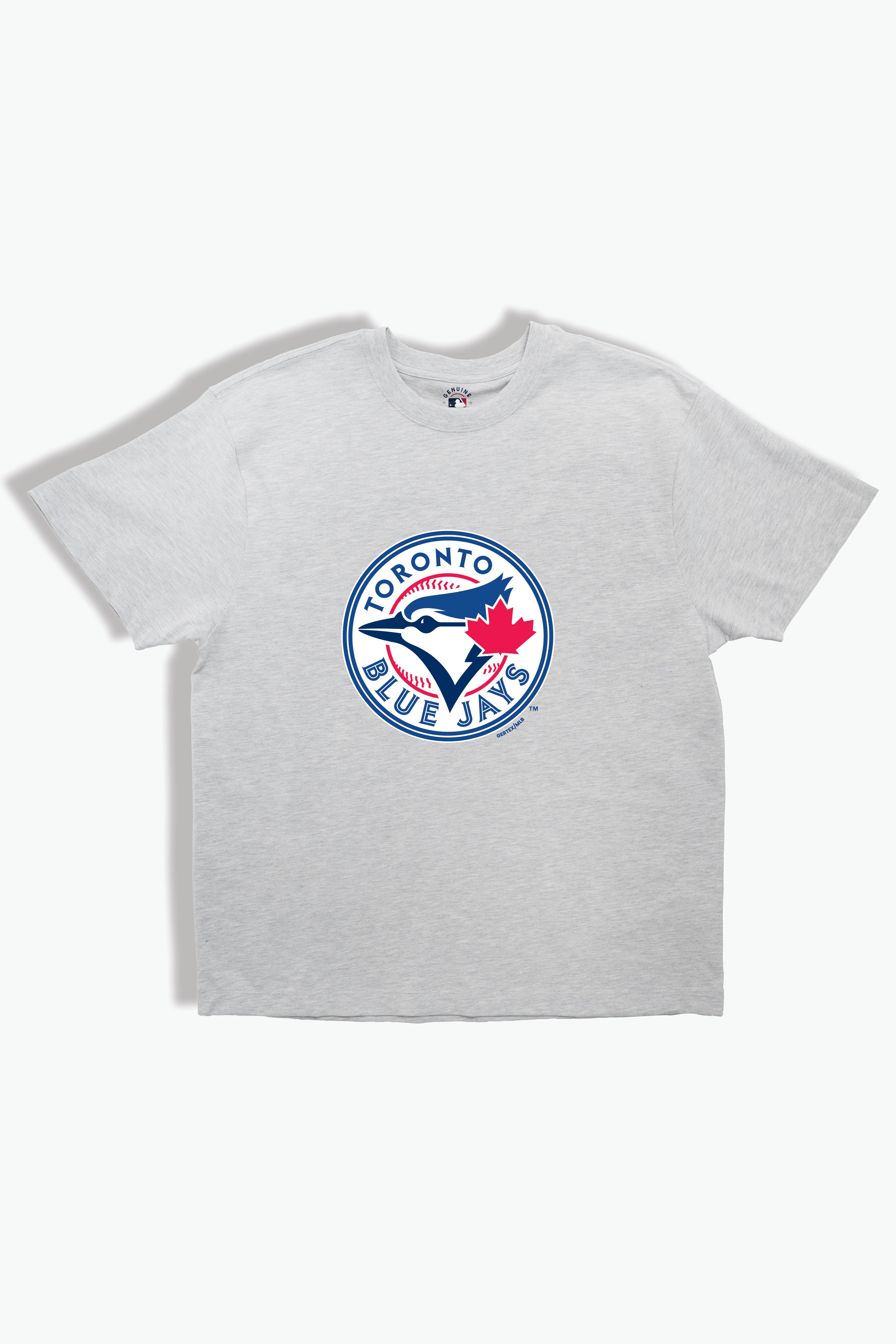 Toronto Blue Jays Kids Heather Grey T-Shirt MLB Youth Tee, Soft Combed Cotton, Boys & Girls S-XL