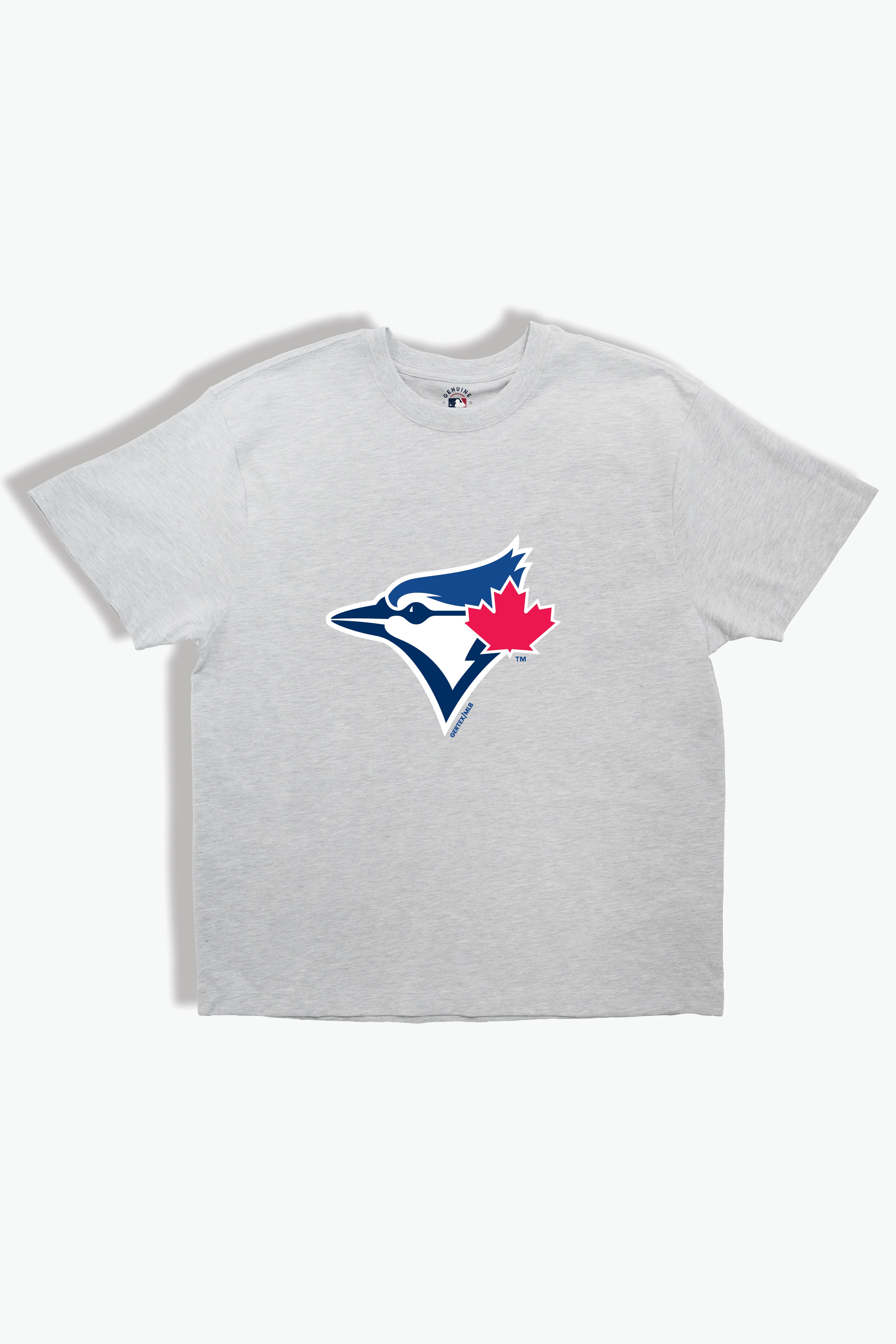 Toronto Blue Jays Kids Heather Grey T-Shirt MLB Youth Tee, Soft Combed Cotton, Boys & Girls S-XL