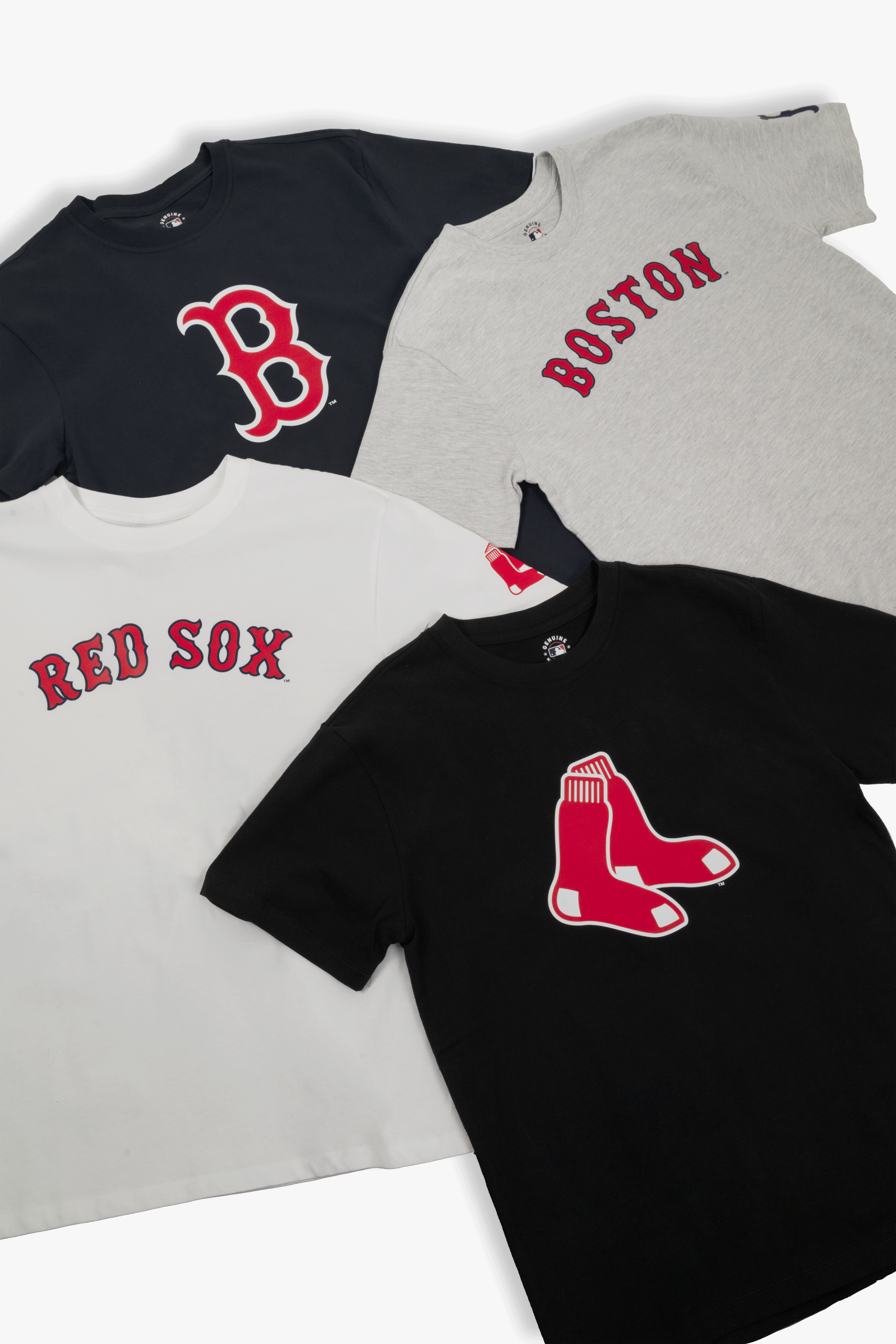 MLB Boston Red Sox Adult Cloud Black T-Shirt, 100% Cotton Tee, Men Women XS-2XL