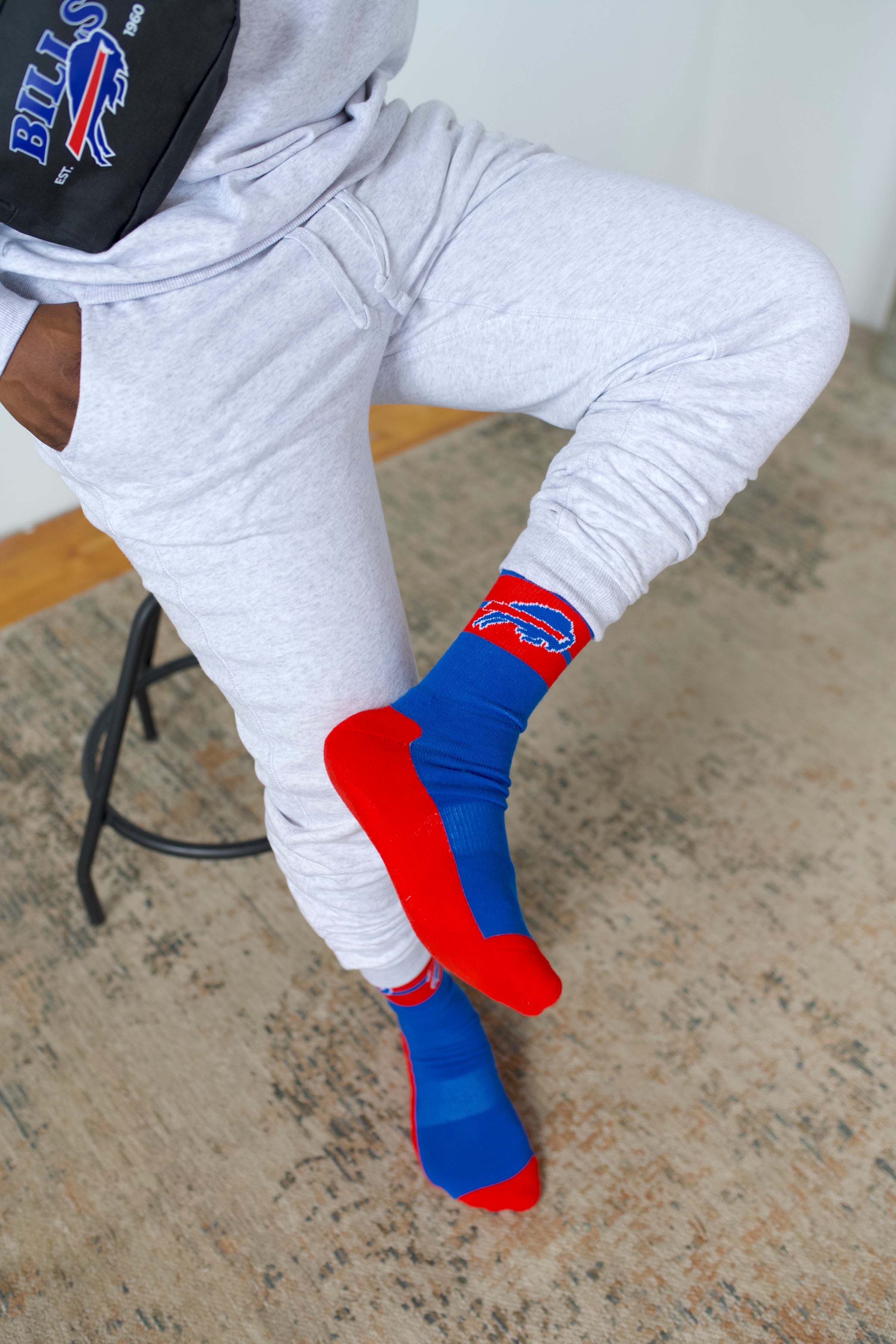 Men's NFL Buffalo Bills 3-Pack Sport Crew Fan Socks