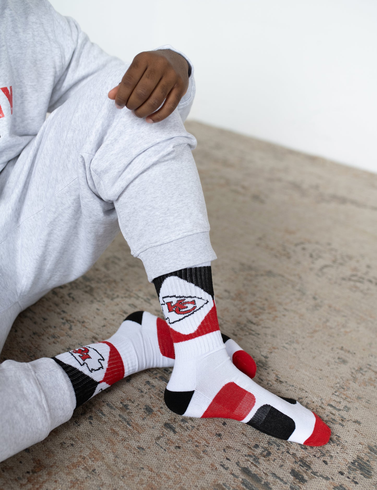 Men's NFL Kansas City Chiefs 3-Pack Sport Crew Fan Socks