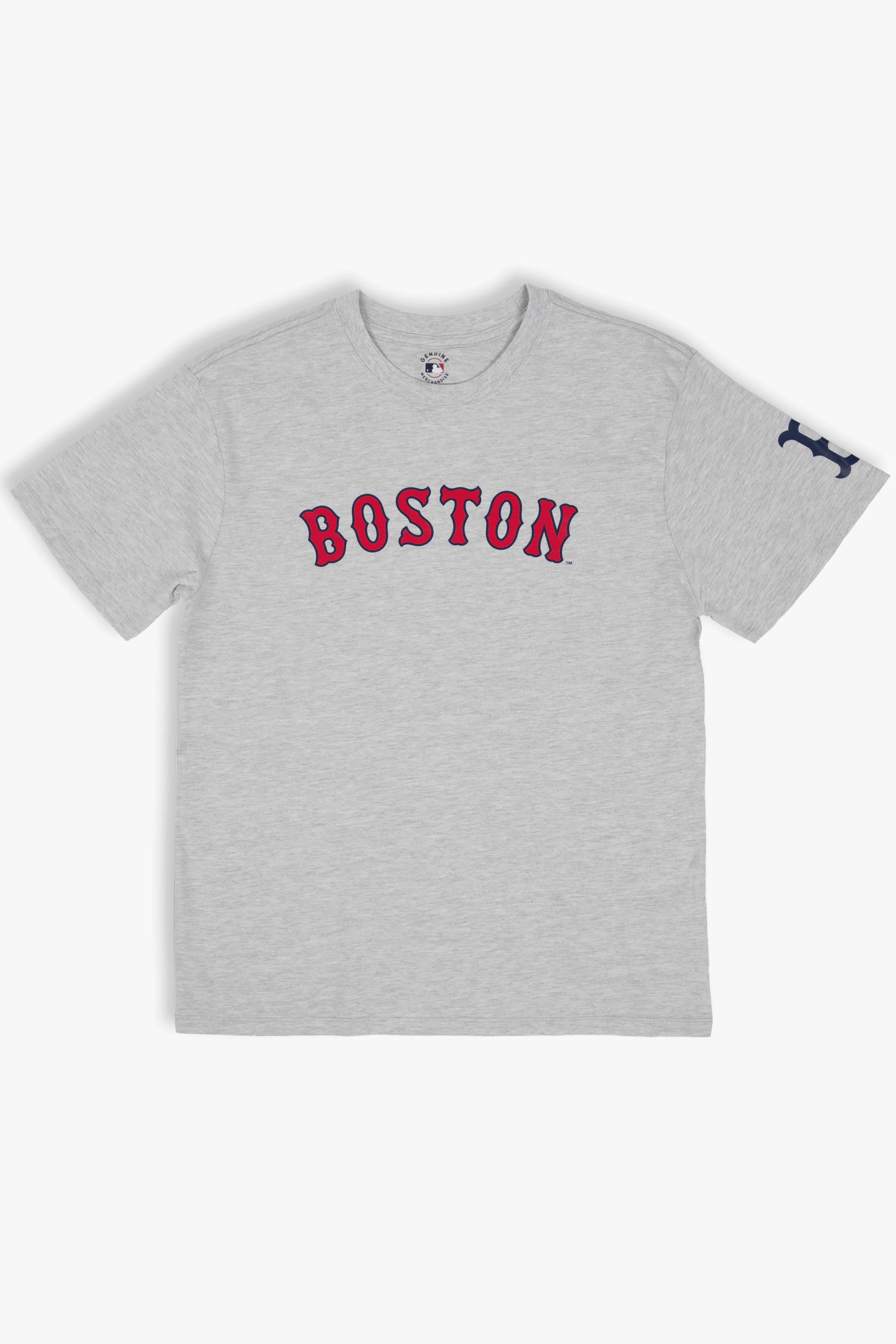 MLB Boston Red Sox Adult Cloud Heather Grey T-Shirt, 100% Cotton Tee, Men Women XS-2XL