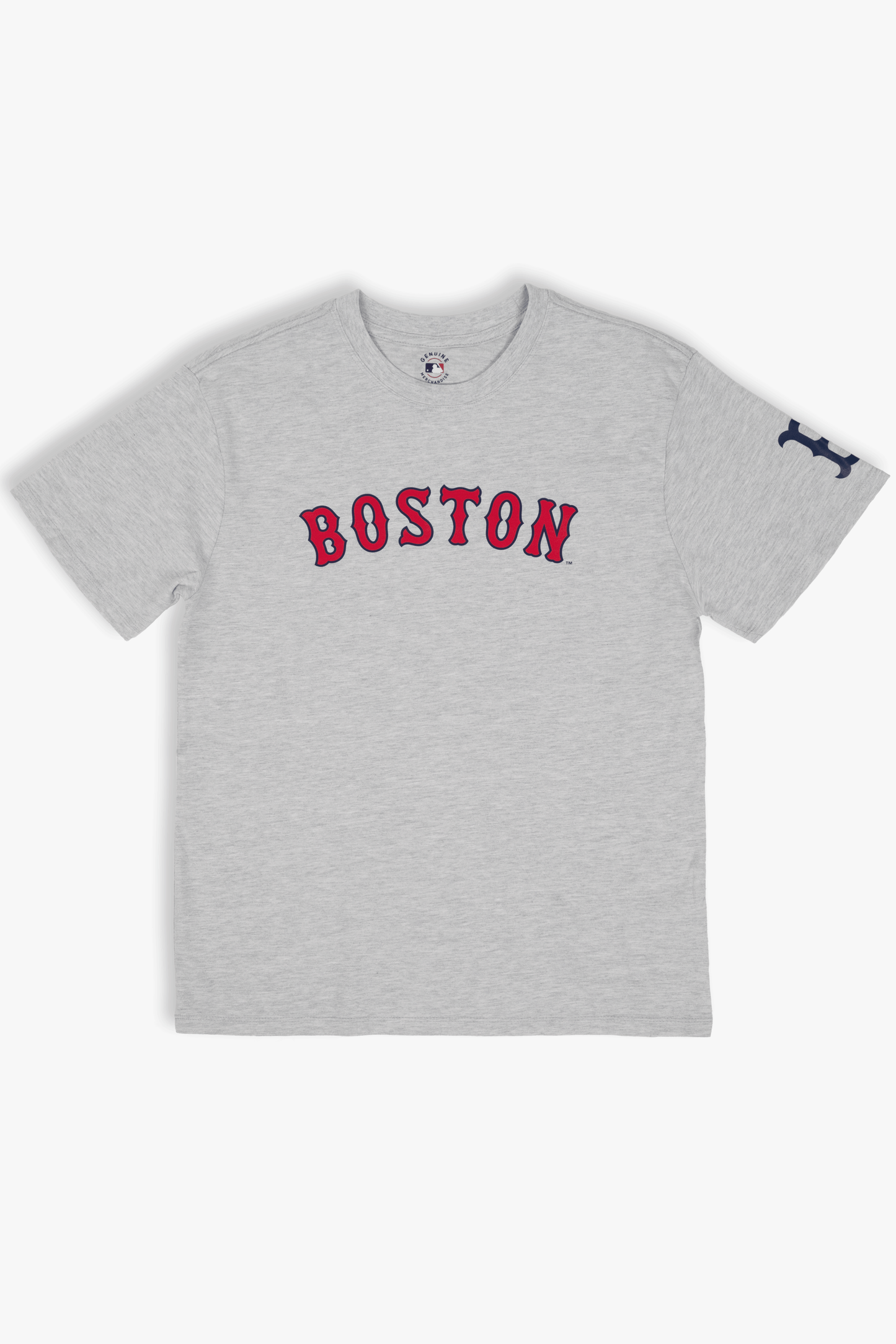 MLB Boston Red Sox Adult Cloud Heather Grey T-Shirt, 100% Cotton Tee, Men Women XS-2XL