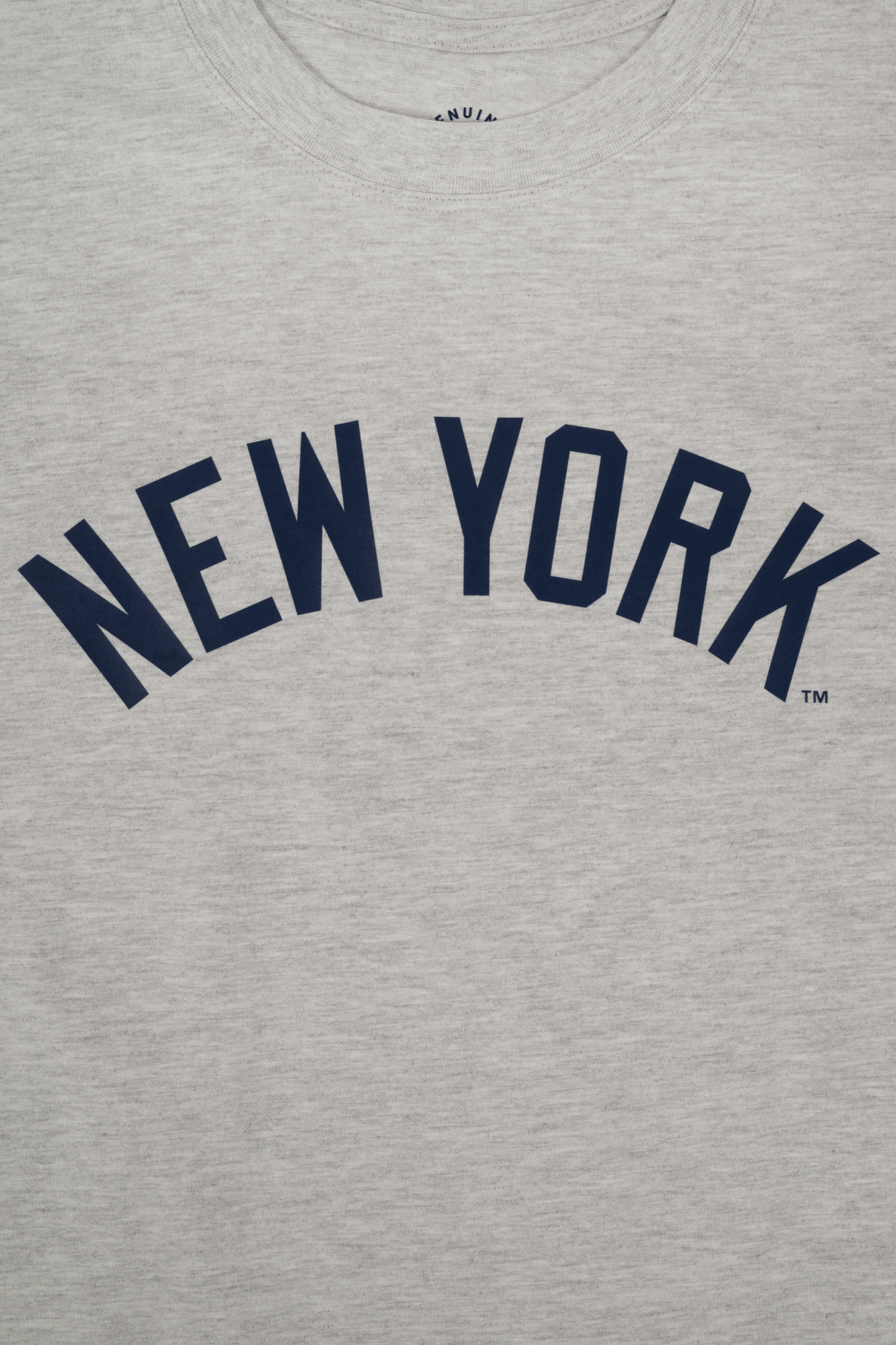 MLB New York Yankees Adult Cloud Heather Grey T-Shirt, 100% Cotton Tee, Men Women XS-2XL