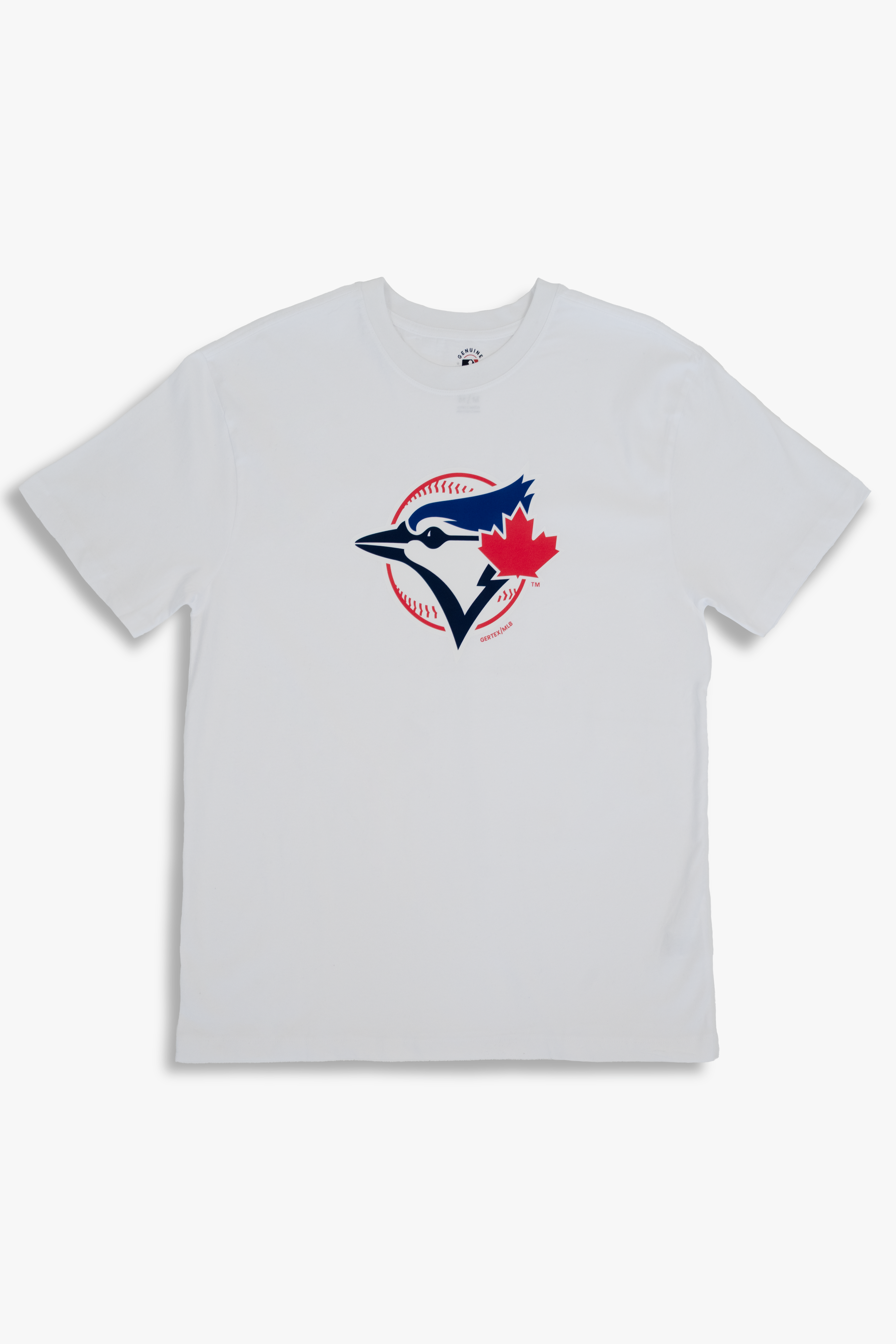 MLB Toronto Blue Jays Adult Unisex White Cotton Fan T-Shirt with Several Logo Styles