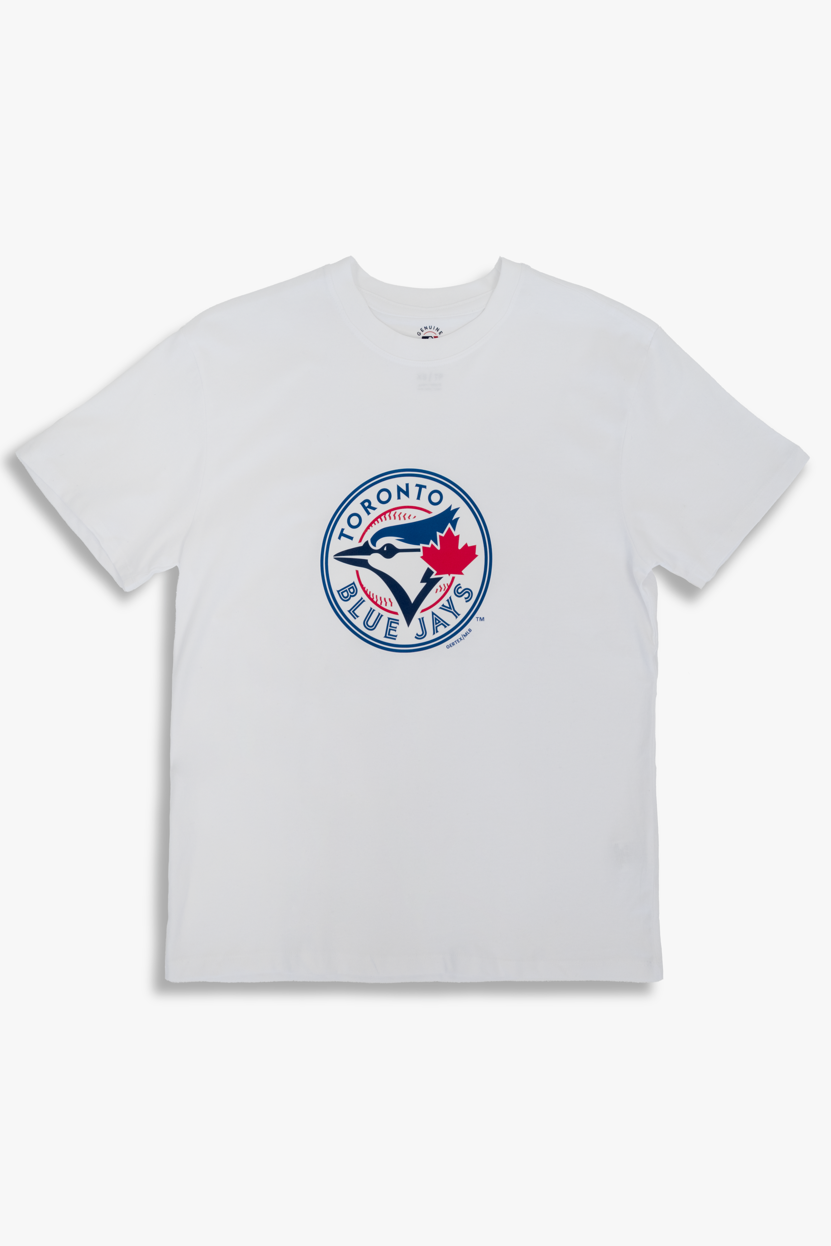 MLB Toronto Blue Jays Adult Unisex White Cotton Fan T-Shirt with Several Logo Styles