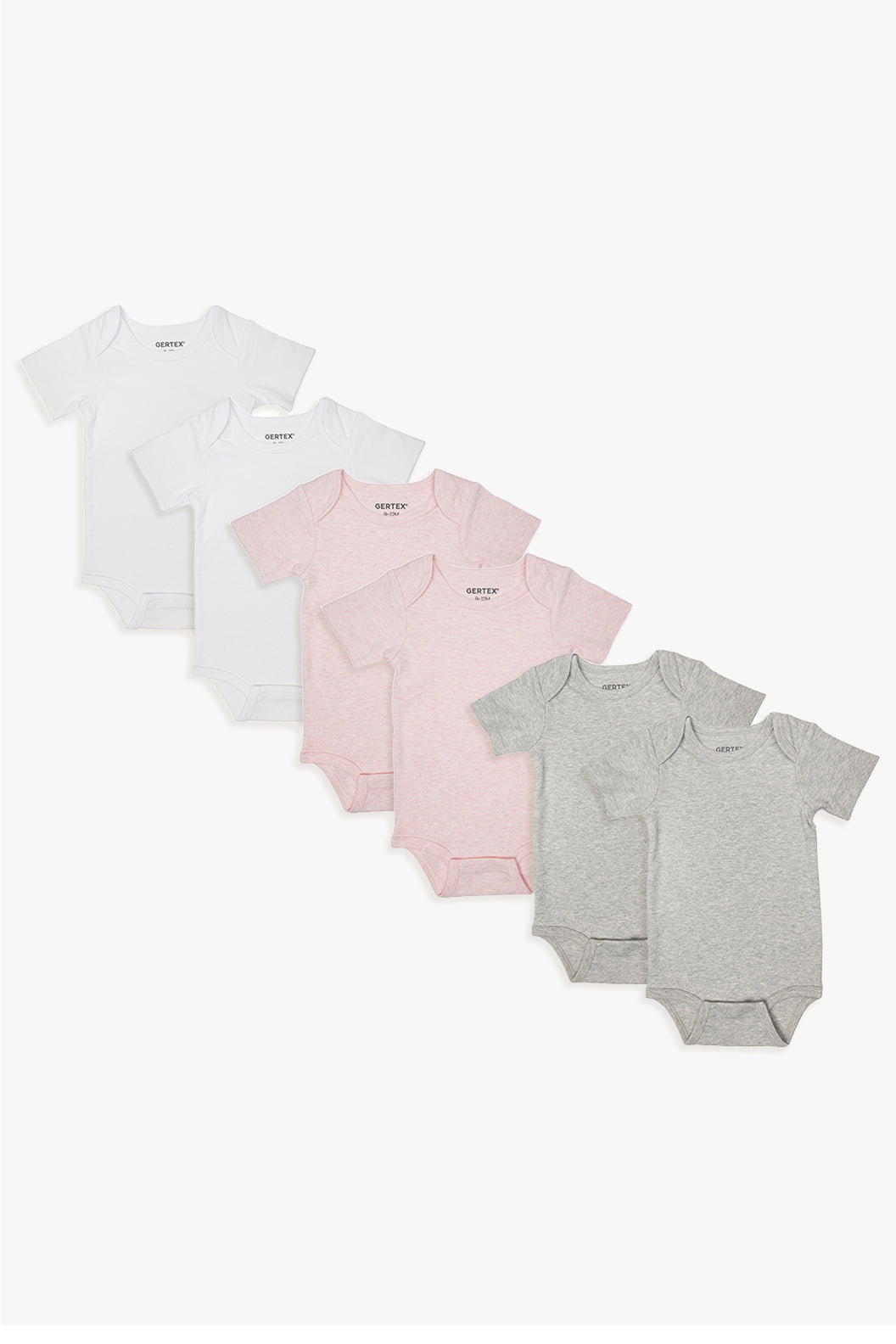 Snugabye Organic French Terry Cotton Short Sleeve Bodysuit Bundle