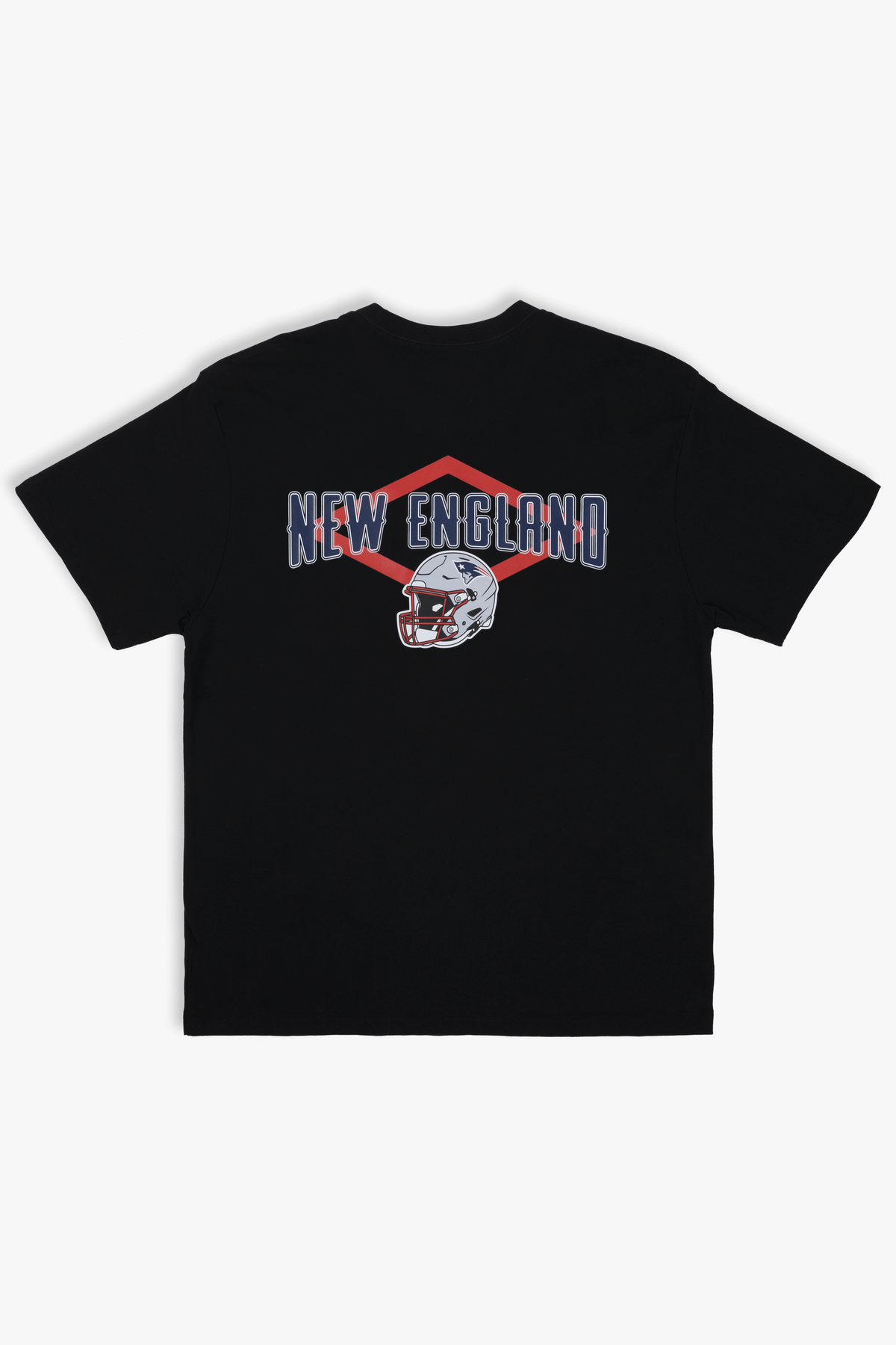 NFL Soft Cloud T-Shirt for Adults with Team Helmet, Front and Back, Black 100% Cotton, Relaxed Boxy Fit, XS-XXL
