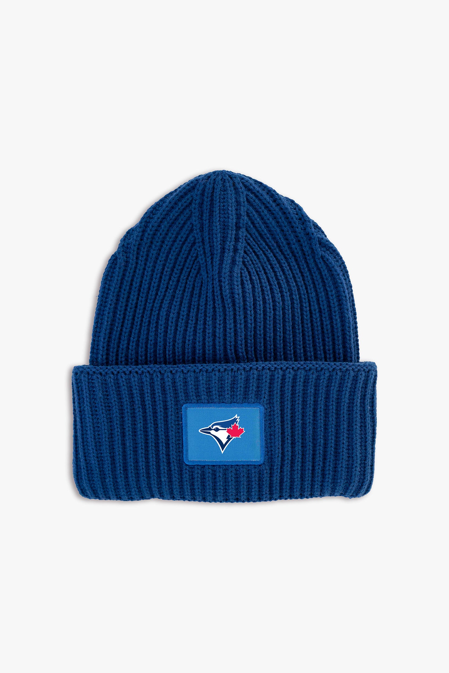 MLB Toronto Blue Jays Adult Royal Blue Oversized Triple Cuff Toque Beanie with Printed Logo
