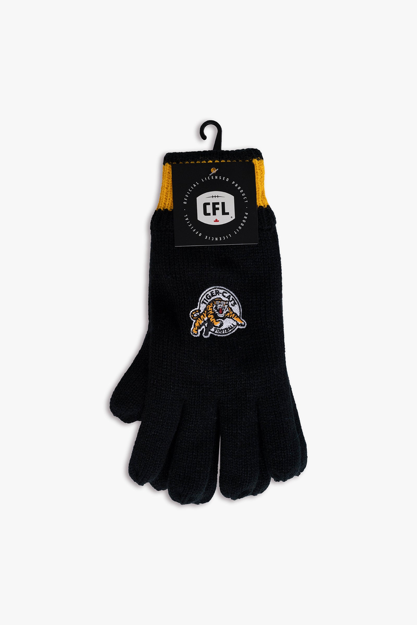 CFL Hamilton Tiger-Cats Adult Men's Cold Weather Winter Thermal Gloves With Embroidered Team Logo