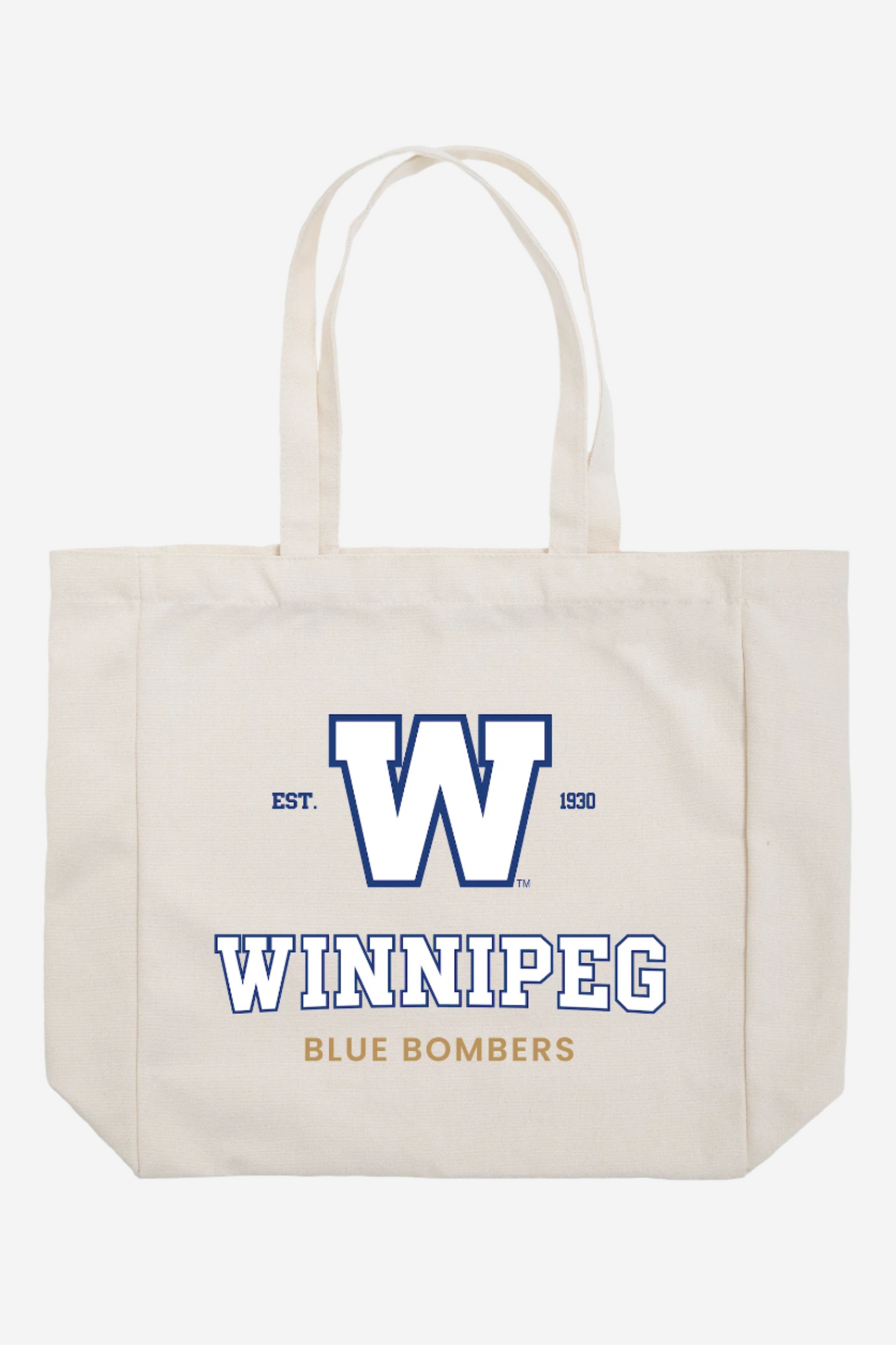 CFL Winnipeg Blue Bombers Canvas Tote Book Bag