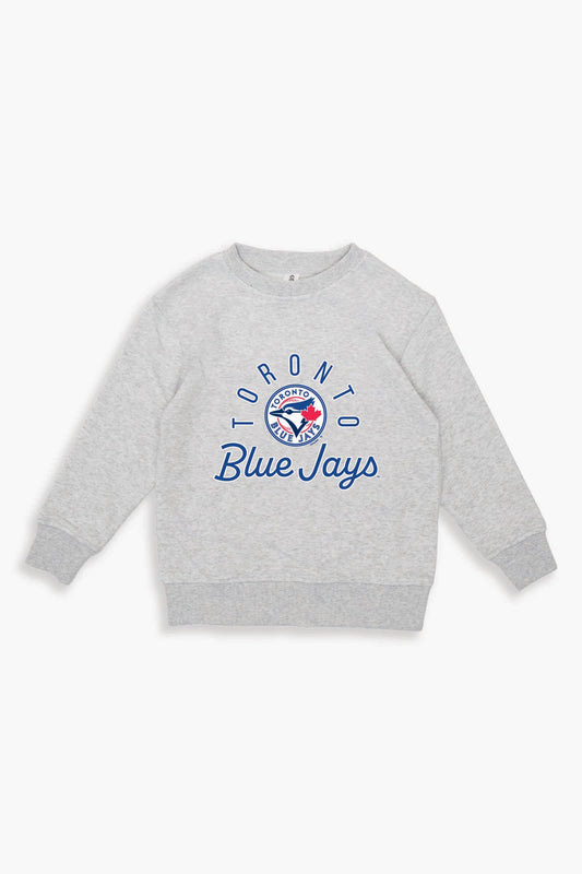 MLB Toronto Blue Jays Youth Crewneck Sweatshirt in Light Grey (Kids)