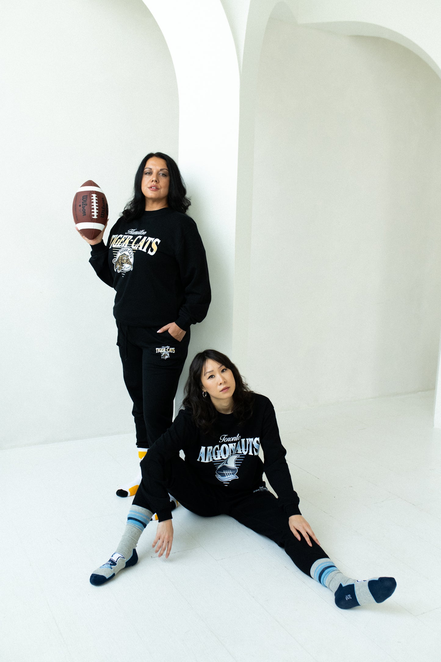 CFL Toronto Argonauts Black Unisex Adult Matching French Terry Cotton Lounge Set