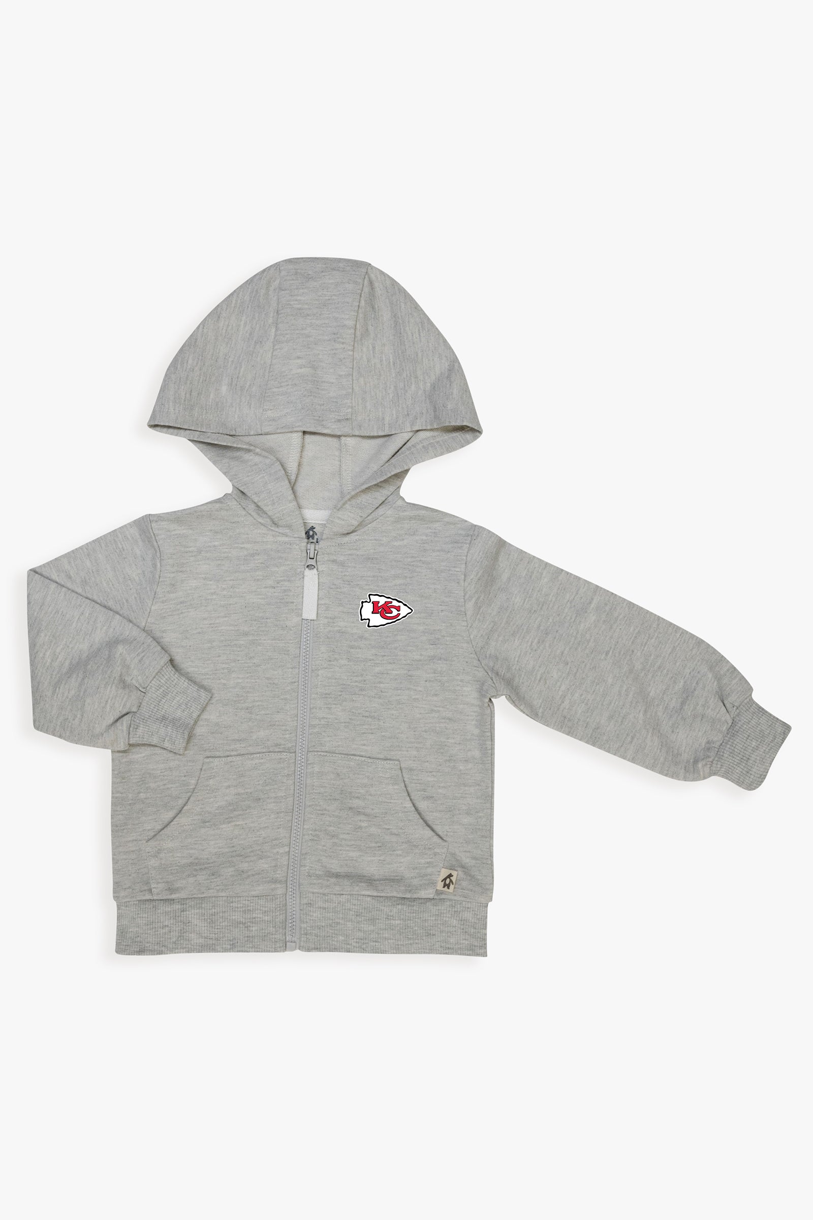 Gertex NFL Toddler Unisex Grey French Terry Zip-Up Hoodie