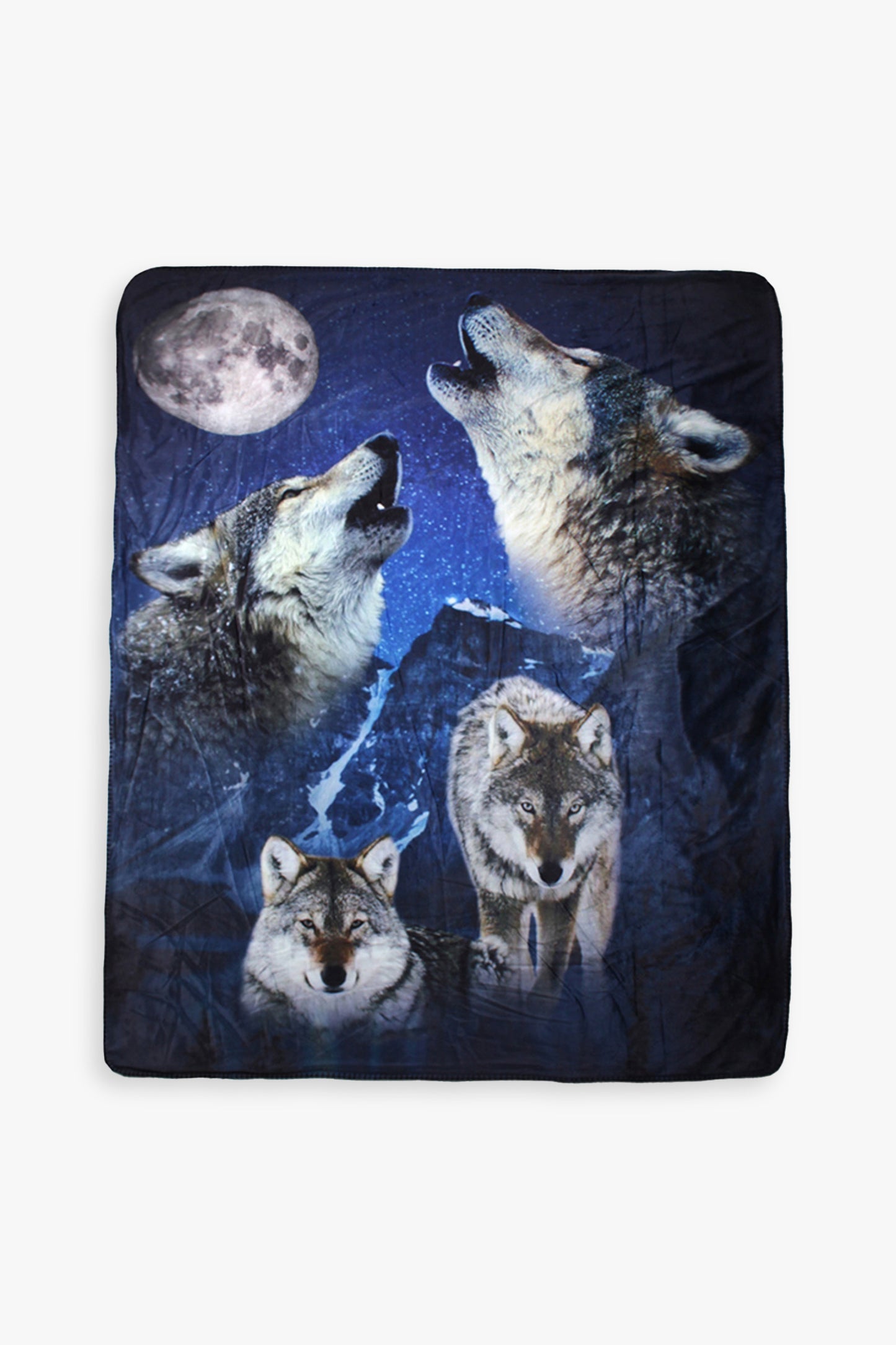 Great Northern Wildlife Sublimated Printed Sherpa Lined Throw