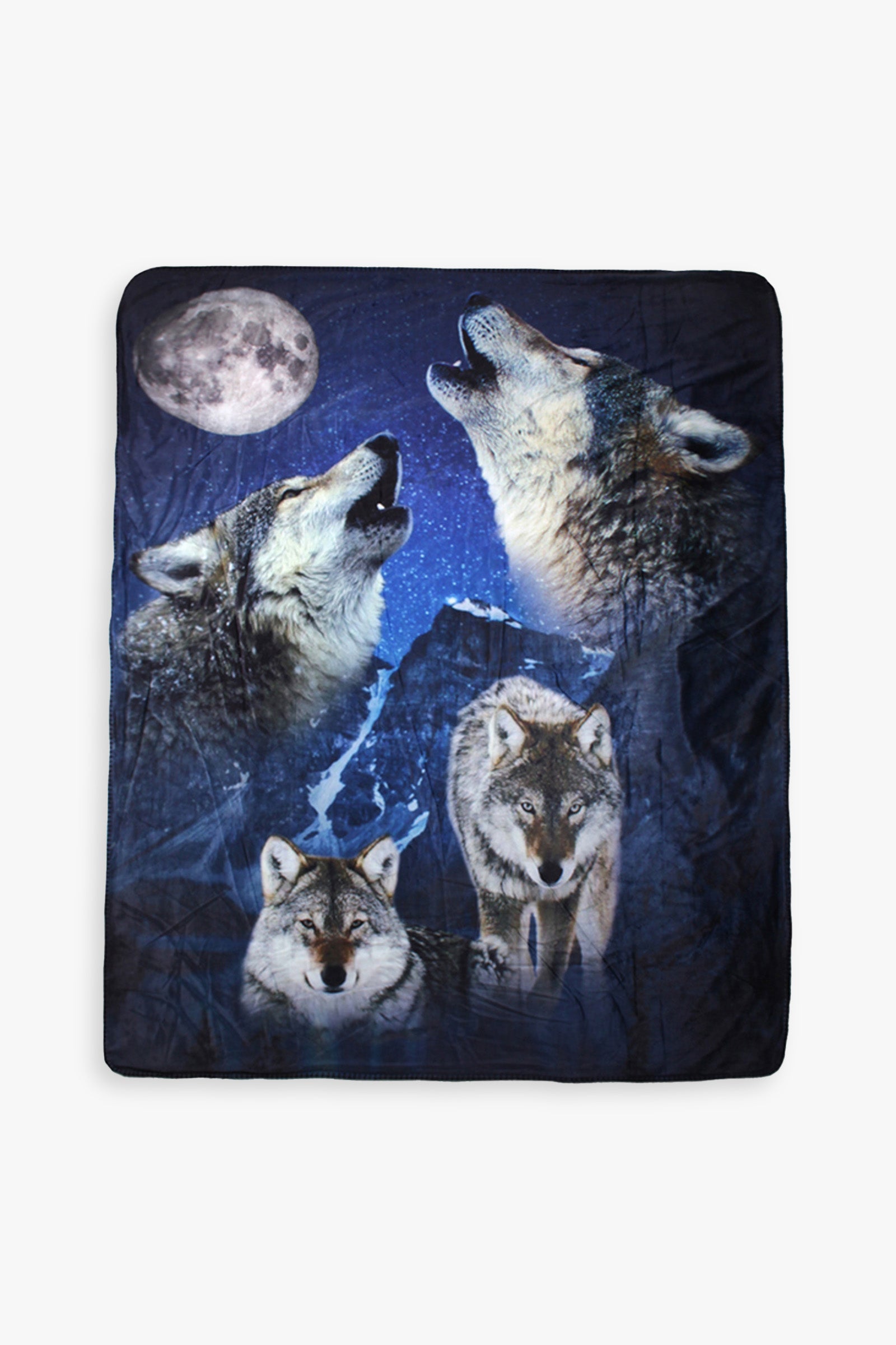 Great Northern Wildlife Sublimated Printed Sherpa Lined Throw