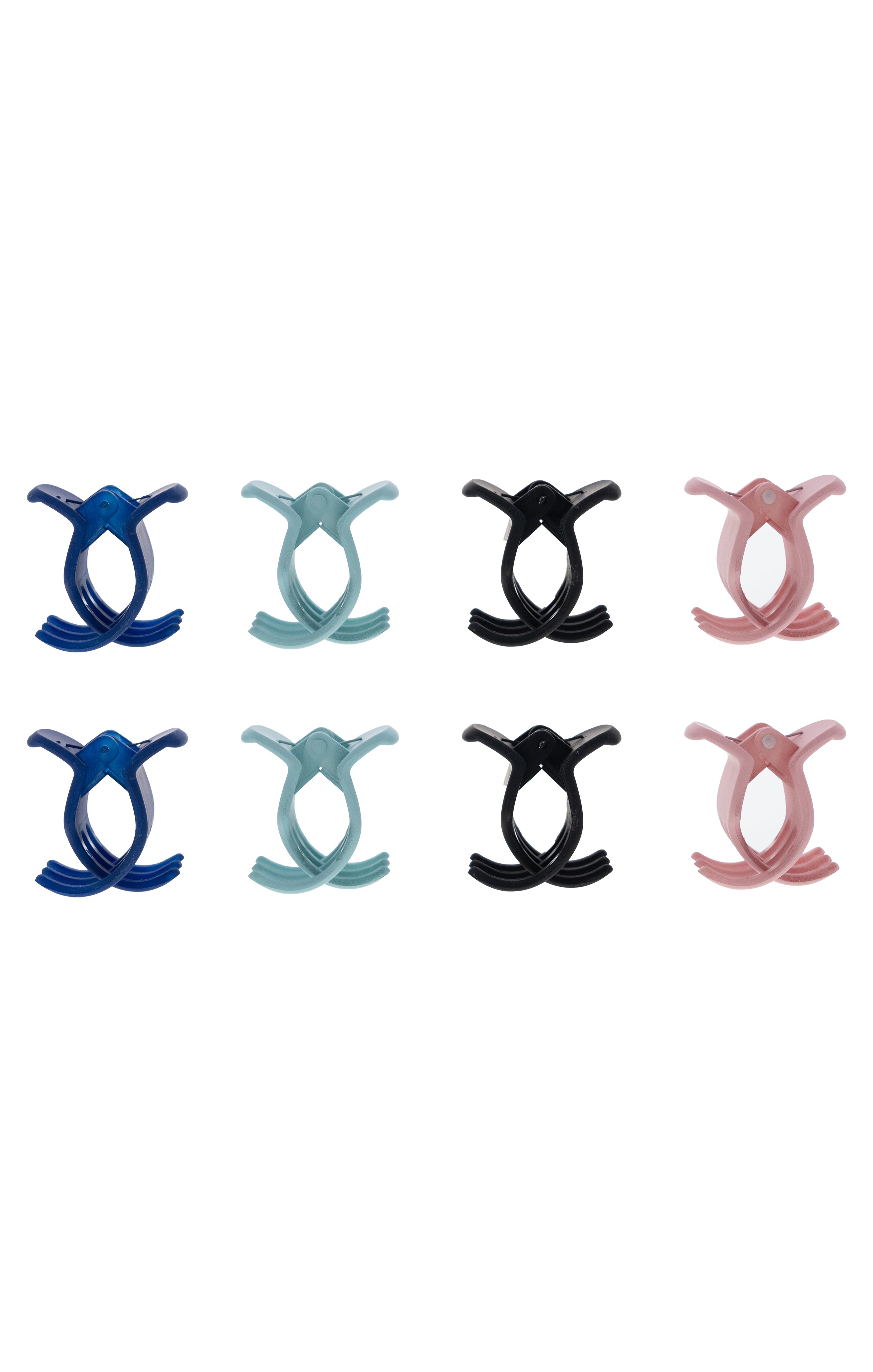 Sophi 8 Small Matte Hair Claw Clips Bundle in Multiple Colours