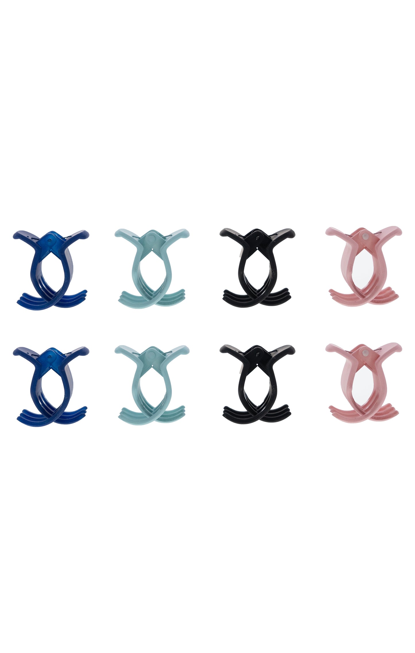 Sophi 8 Small Matte Hair Claw Clips Bundle in Multiple Colours