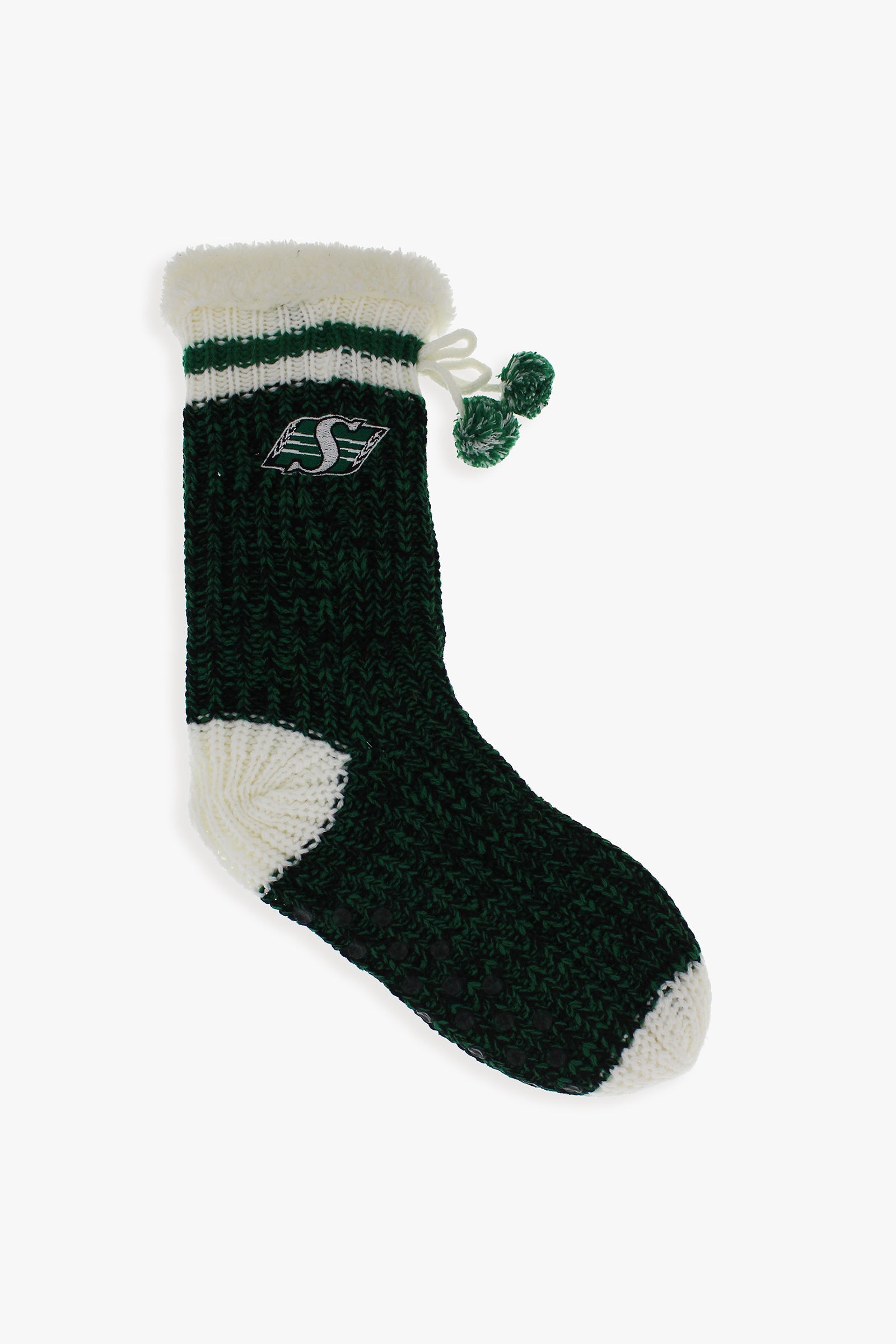 Gertex CFL Saskatchewan Roughriders Ladies Sherpa Lounge Socks