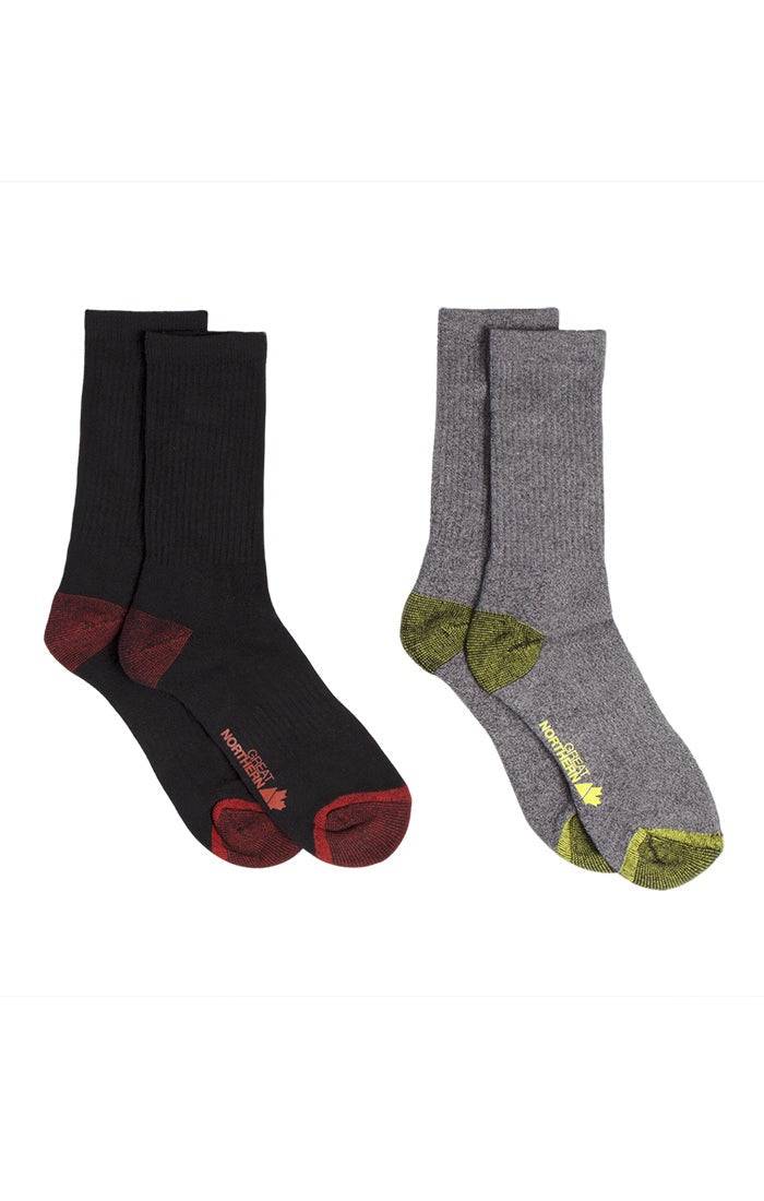 Great Northern 2-Pack Men's Crew Socks