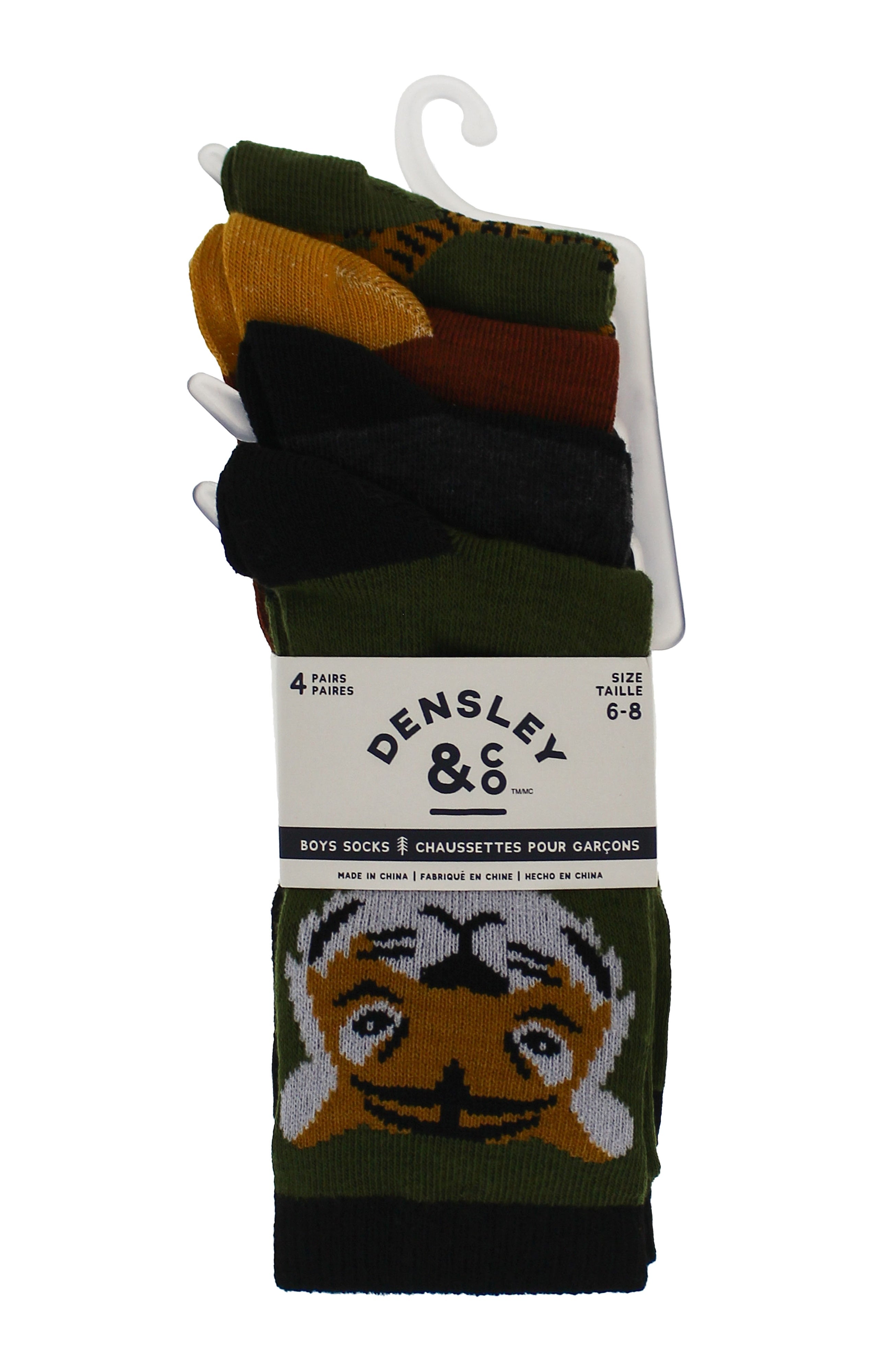 Kids Boys 4-Pack Fun Graphic Crew Socks Bundle