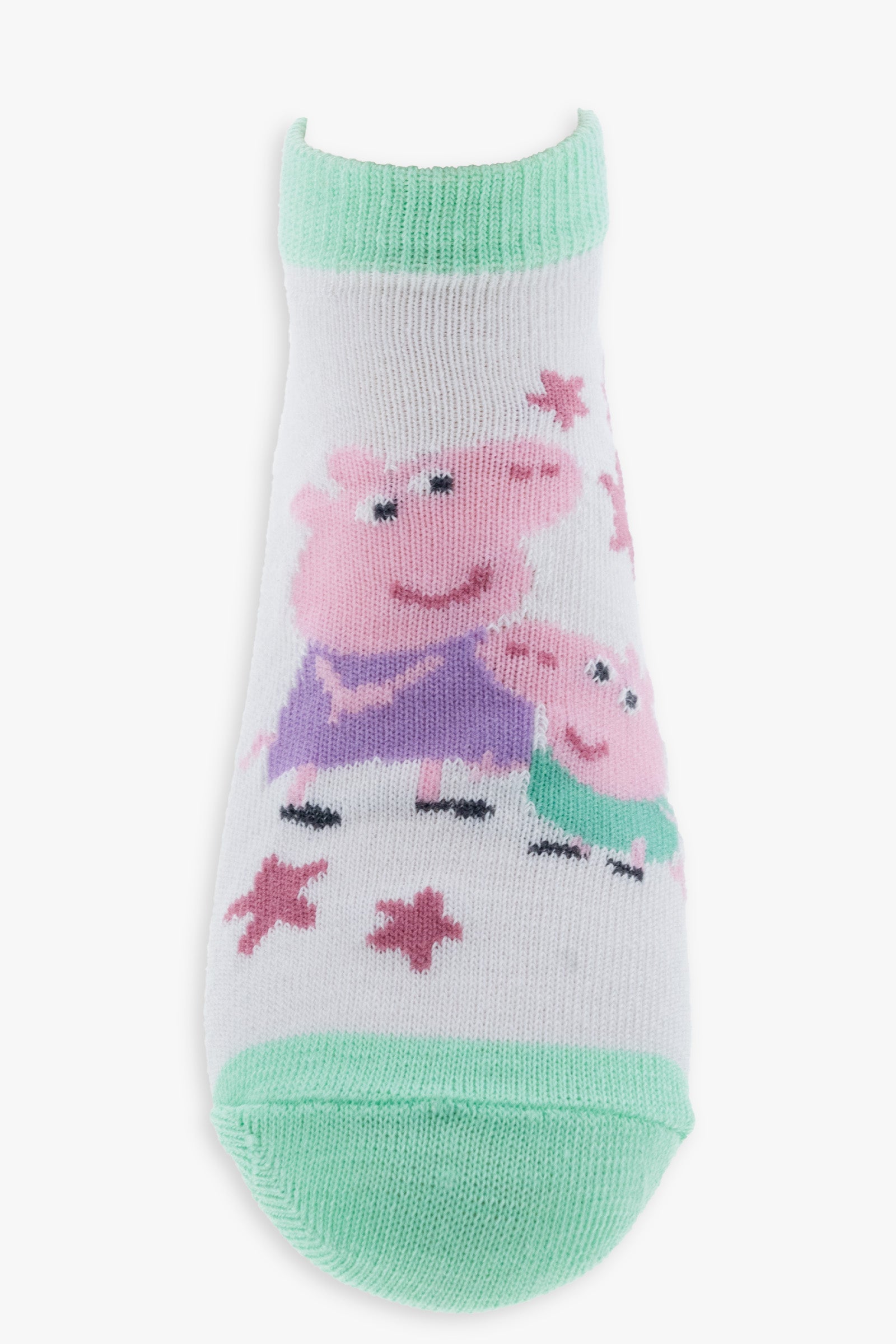 Gertex Peppa Pig Girls 3-Pack No-Show Ankle Socks