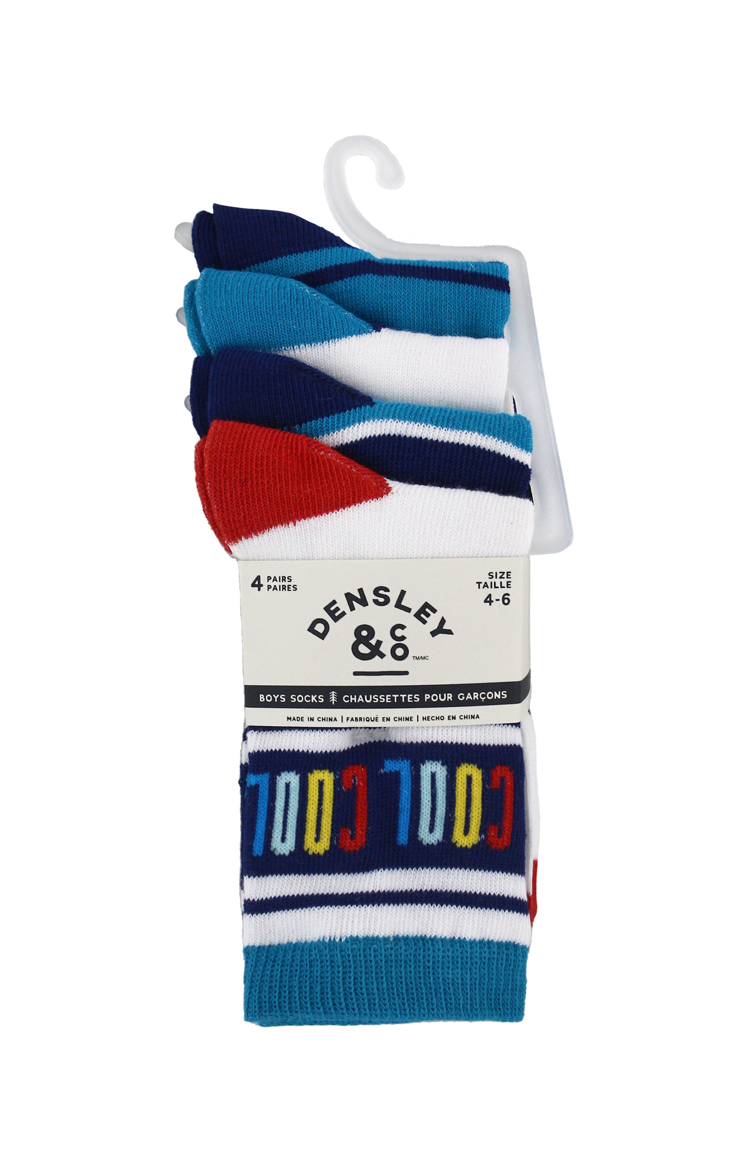 Kids Boys 4-Pack Fun Graphic Crew Socks Bundle