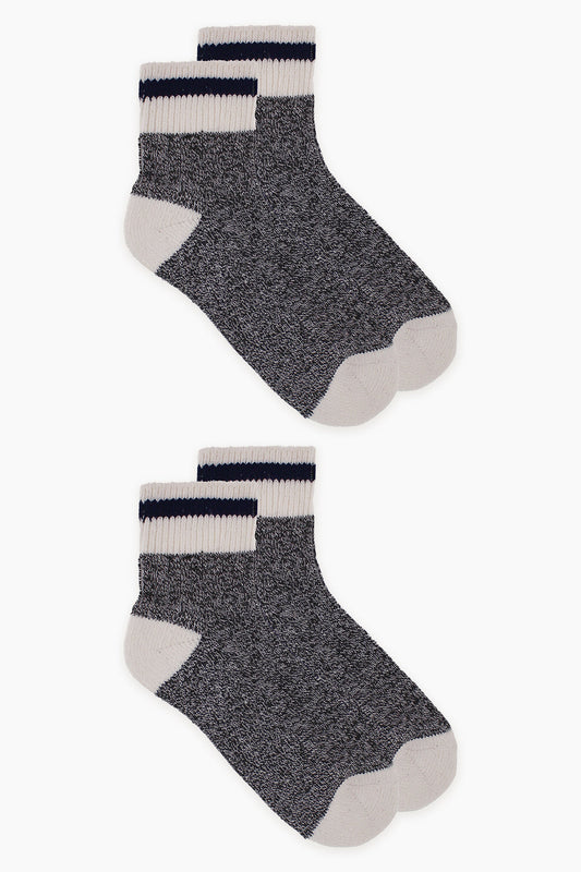 Great Northern Men's 2-Pack Half Terry Quarter Socks