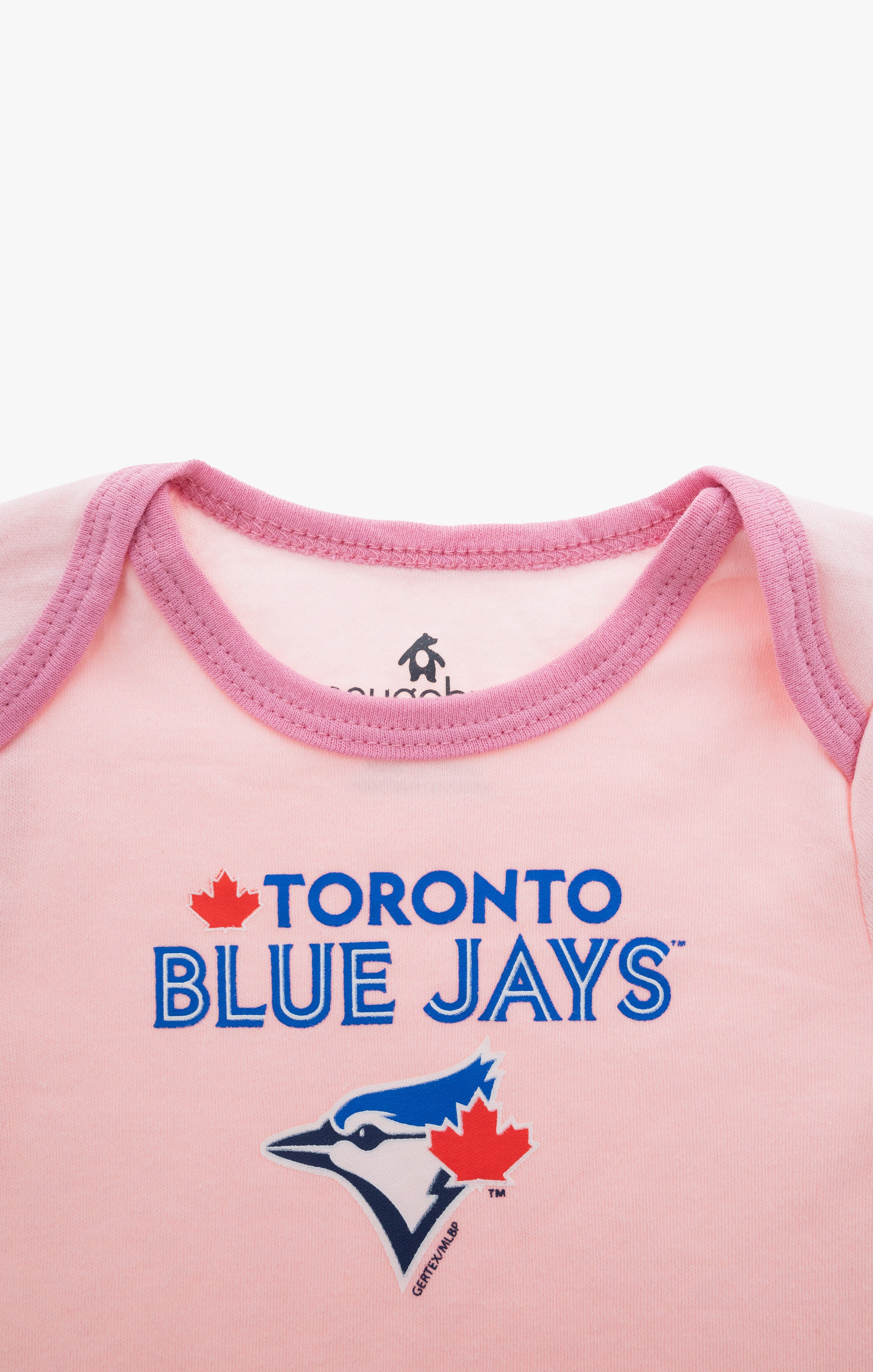 Gertex MLB Toronto Blue Jays 3 Pack Baby Onesie Body Suits in Pink