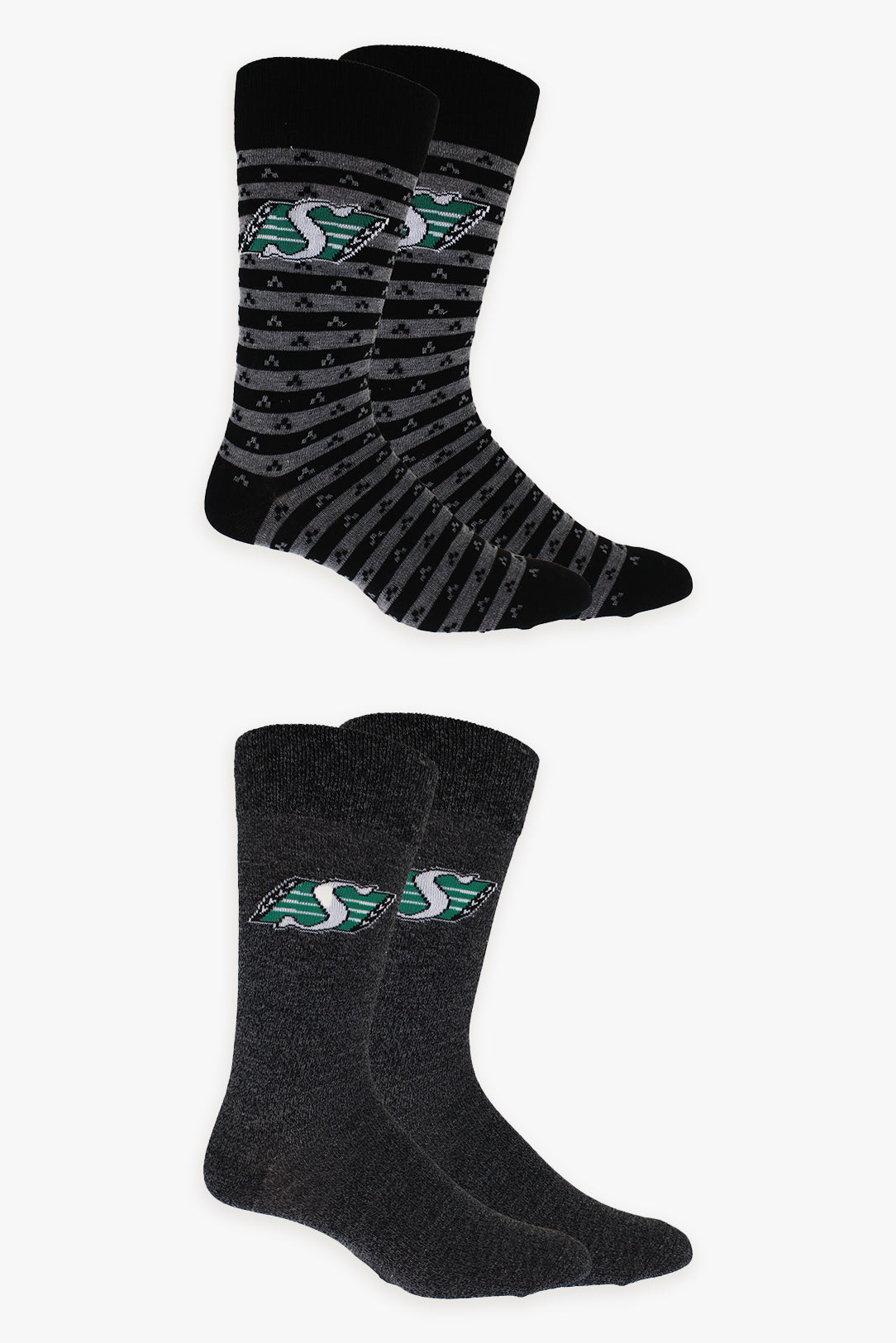 Gertex CFL Men's Saskatchewan Roughriders 2-Pack Dress Socks