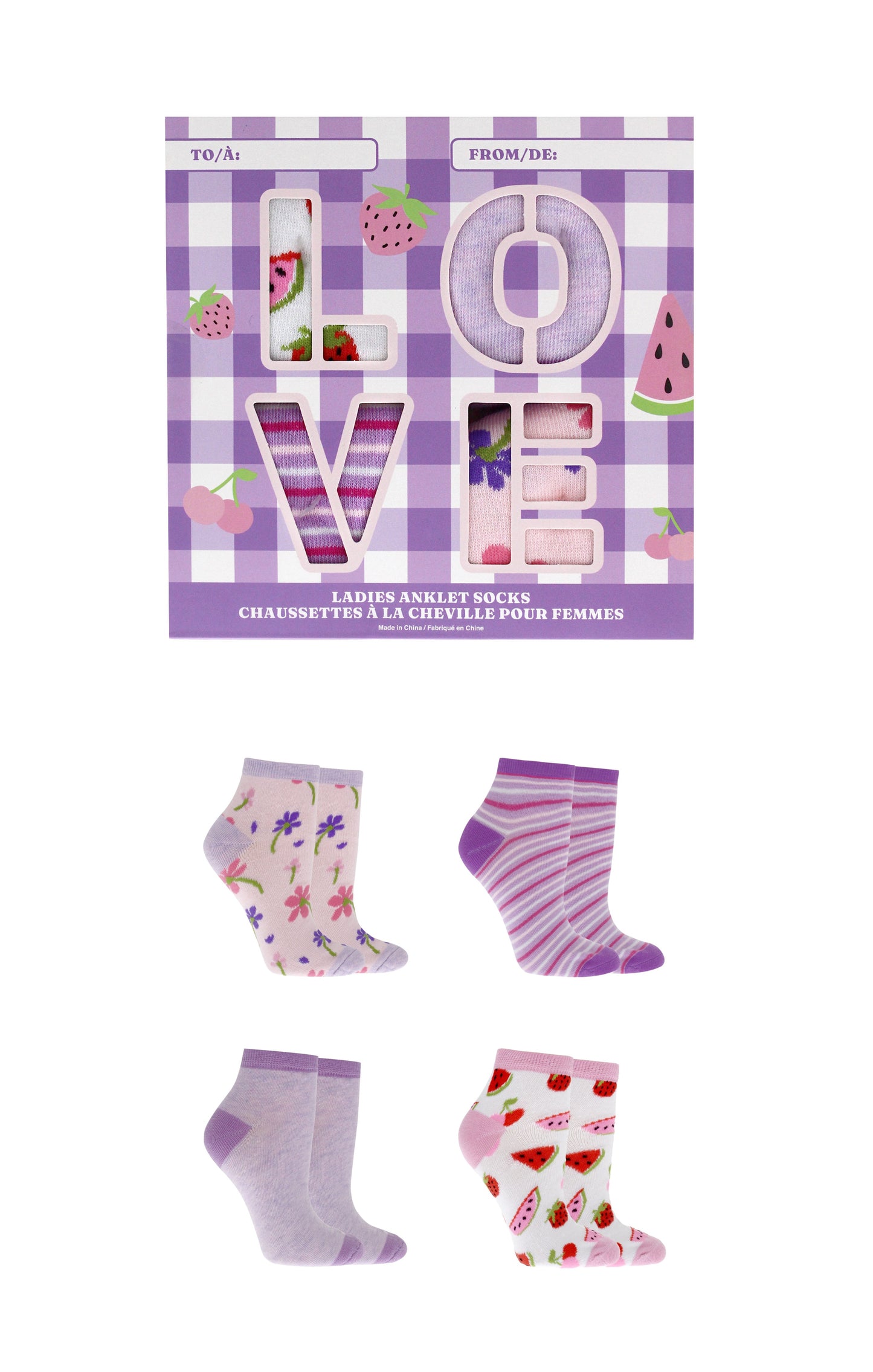 Gertex Ladies Mother's Day Soft Ankle Socks Gift Box Bundle